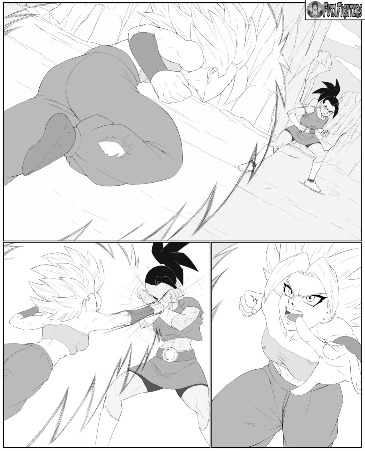 Caulifla vs Kale 118 page update futafighters