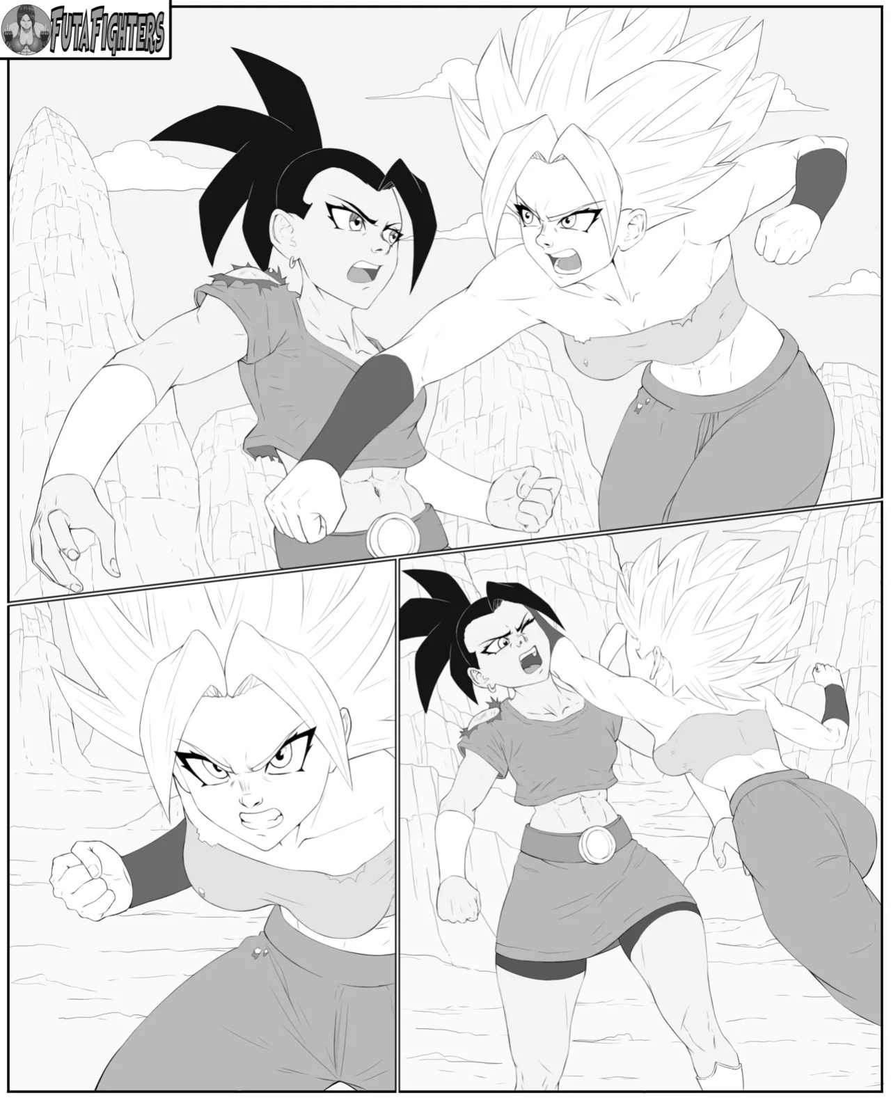 Caulifla vs Kale 118 page update futafighters