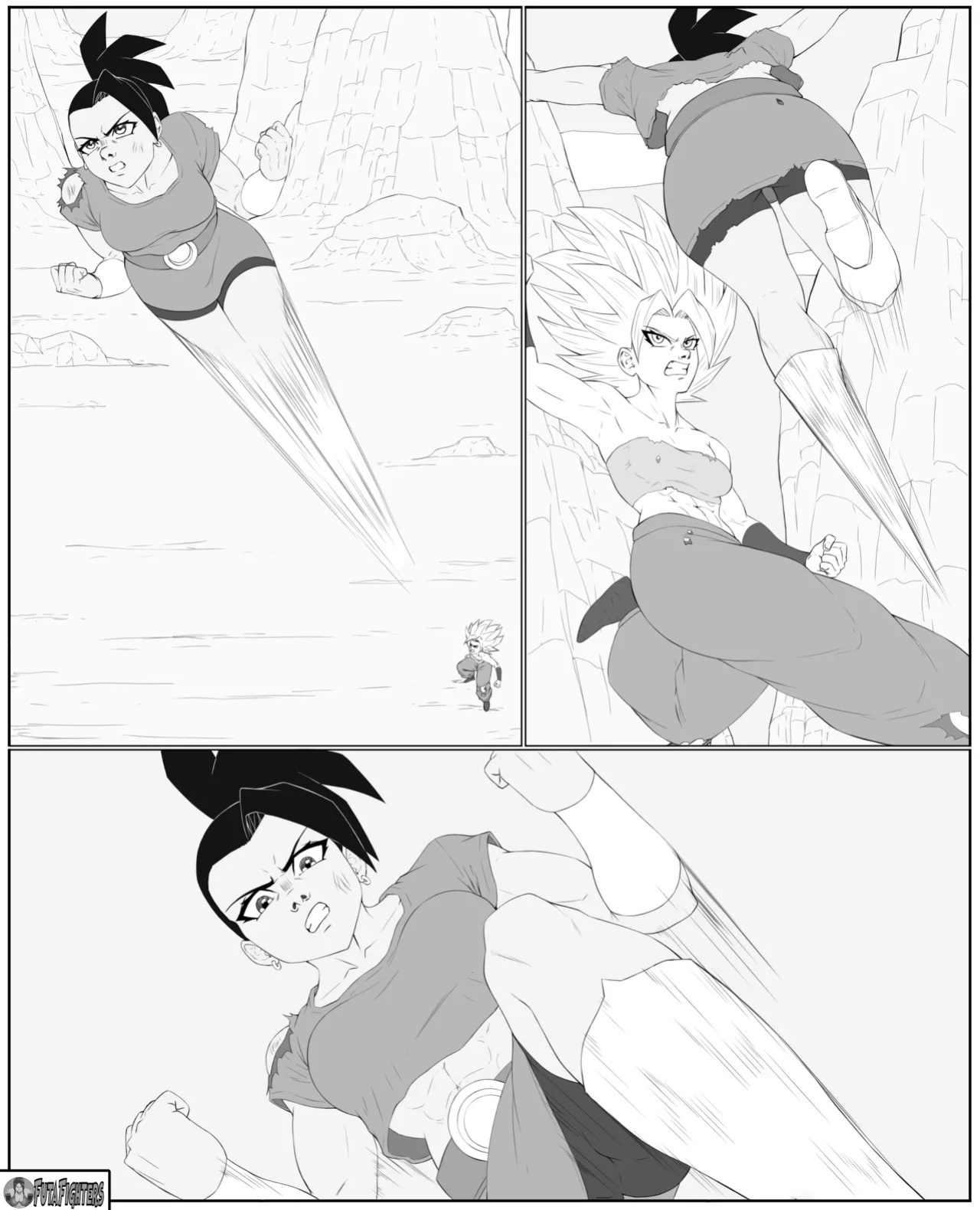 Caulifla vs Kale 118 page update futafighters
