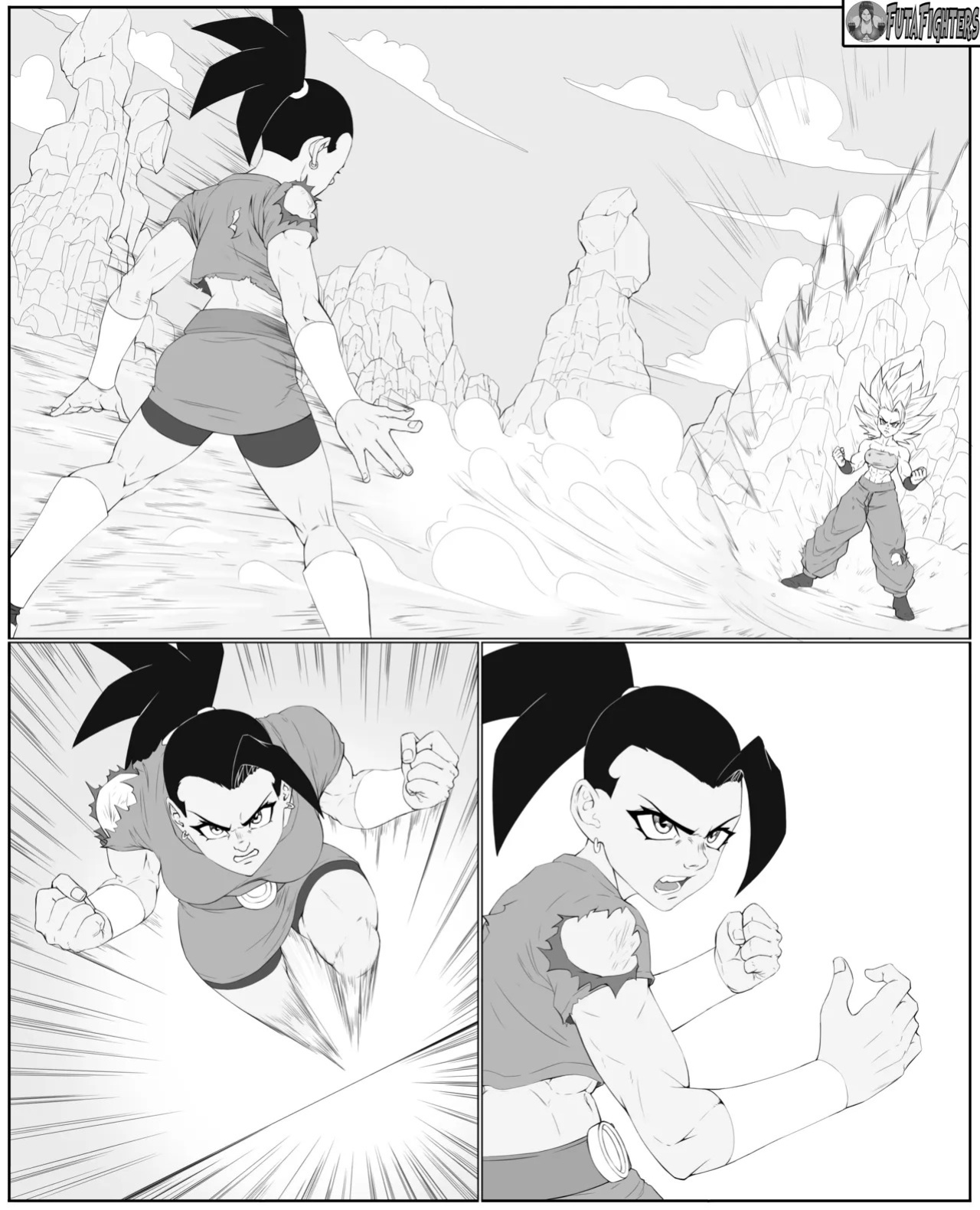 Caulifla vs Kale 118 page update futafighters