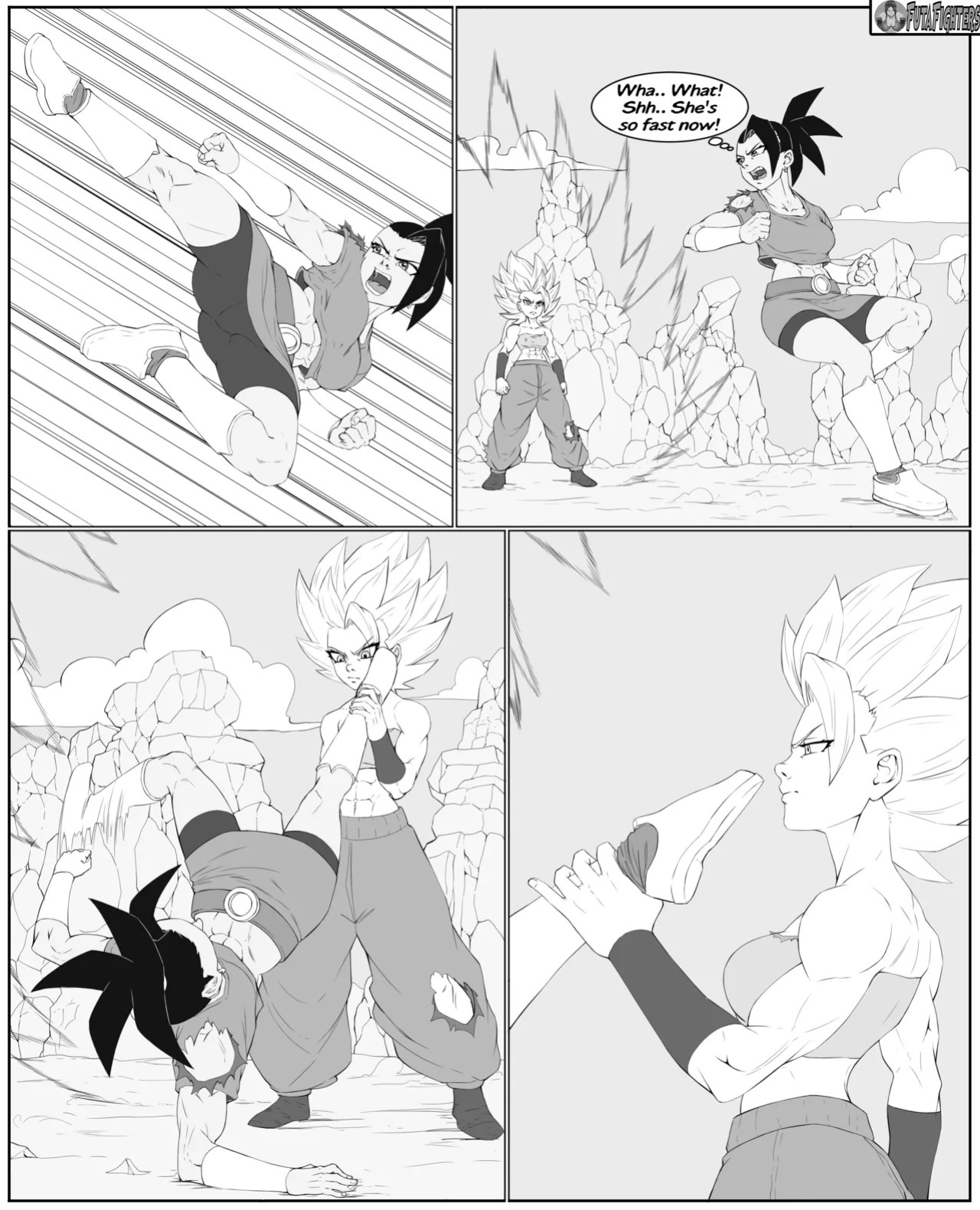Caulifla vs Kale 118 page update futafighters