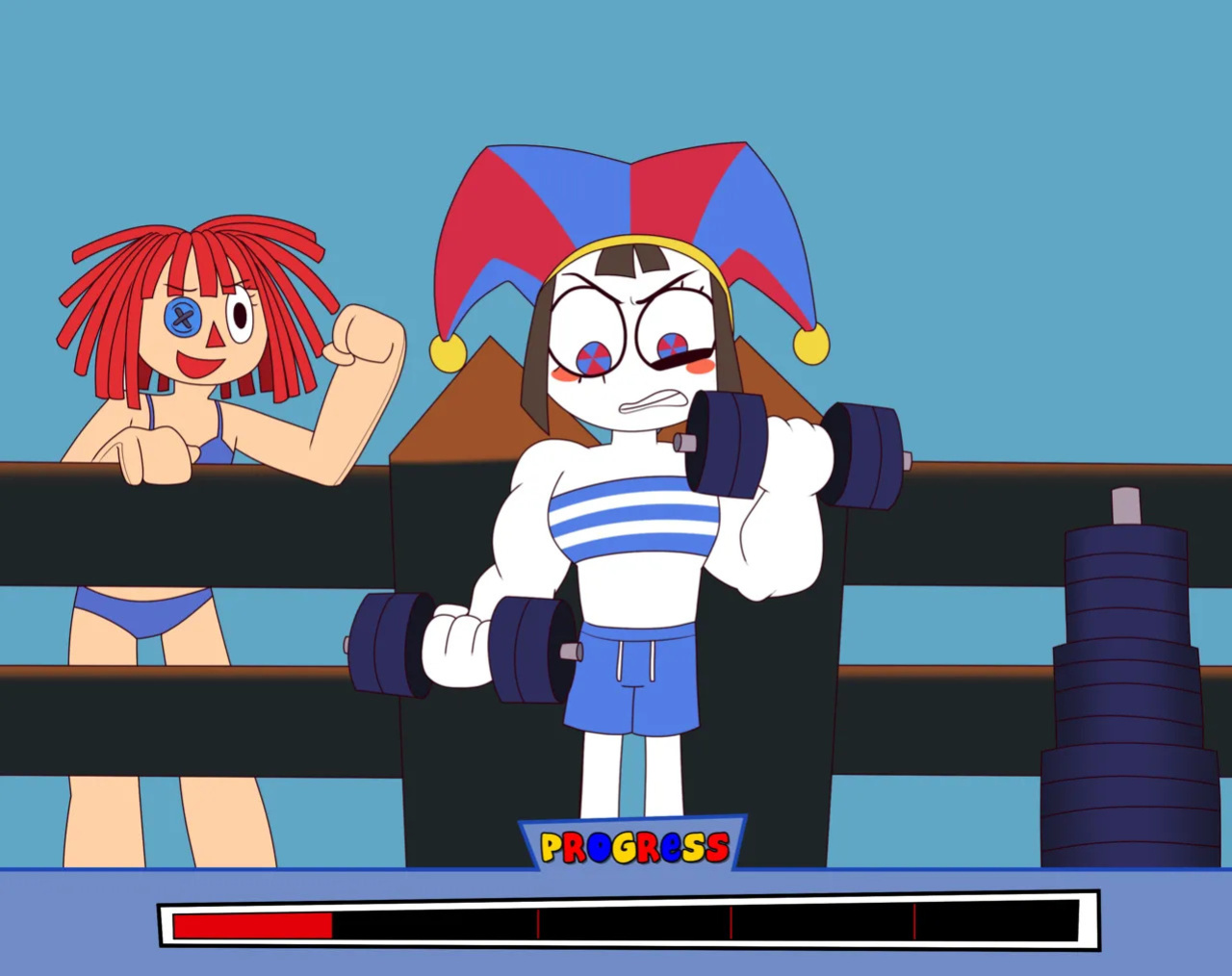 Pomni's Beach Bod Growth Drive (DepravedDefense)
