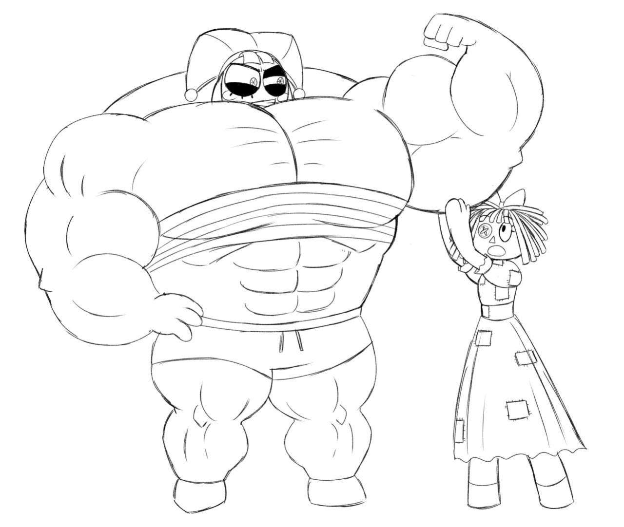 Pomni's Beach Bod Growth Drive (DepravedDefense)