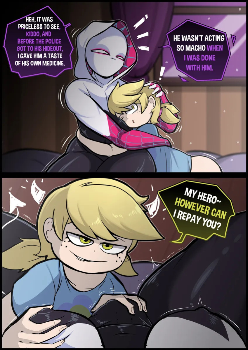 Spider Gwen Night 3 (Censored) {lordfink}