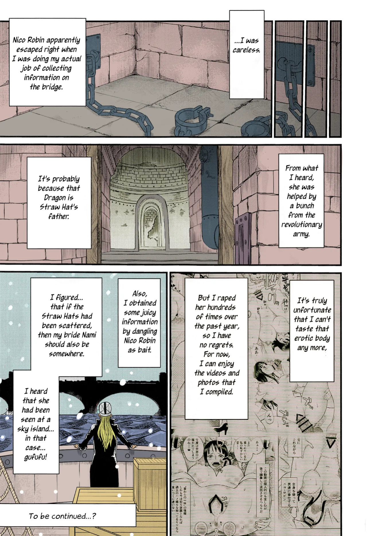 [Doro Noujou (Dorota Bou)] ROBIN'S HOLE 2 - Two years ago (One Piece) [English] Colorized