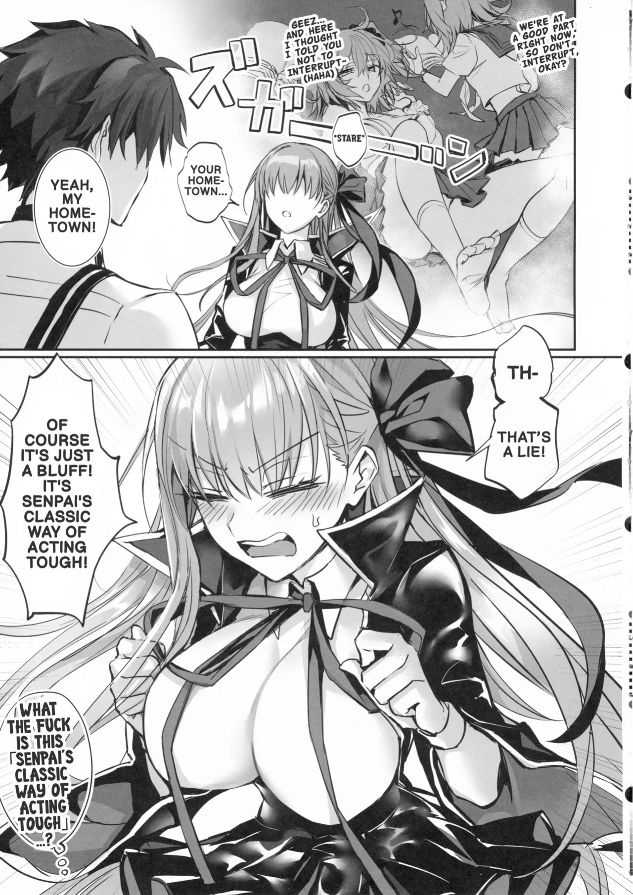 (C106) [3V2Umezakoori70 (Midou Pengin)] Senpai, aren't you being a bit cheeky lately Even though you lost your virginity to me♡♡ (FGO) (English)