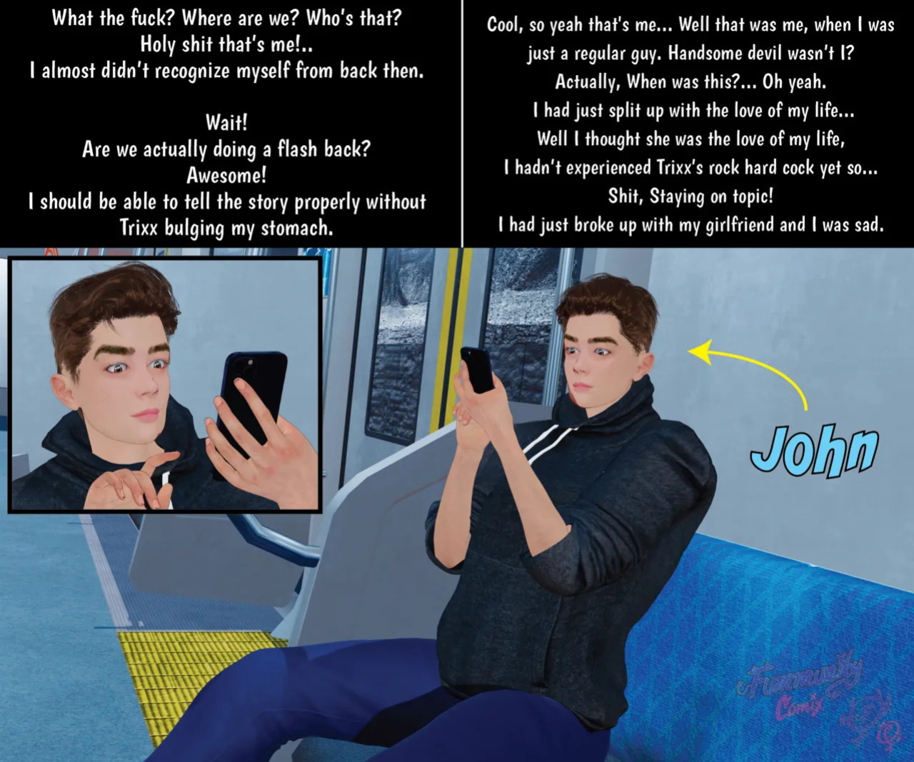 Fummunity Comix: The Trixx to Falling in Love Part 1 (Hairy Version)