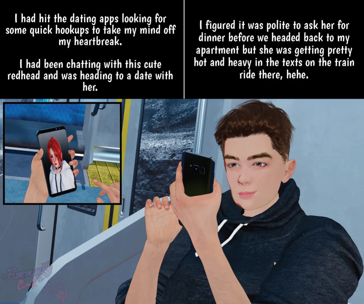 Fummunity Comix: The Trixx to Falling in Love Part 1 (Hairy Version)