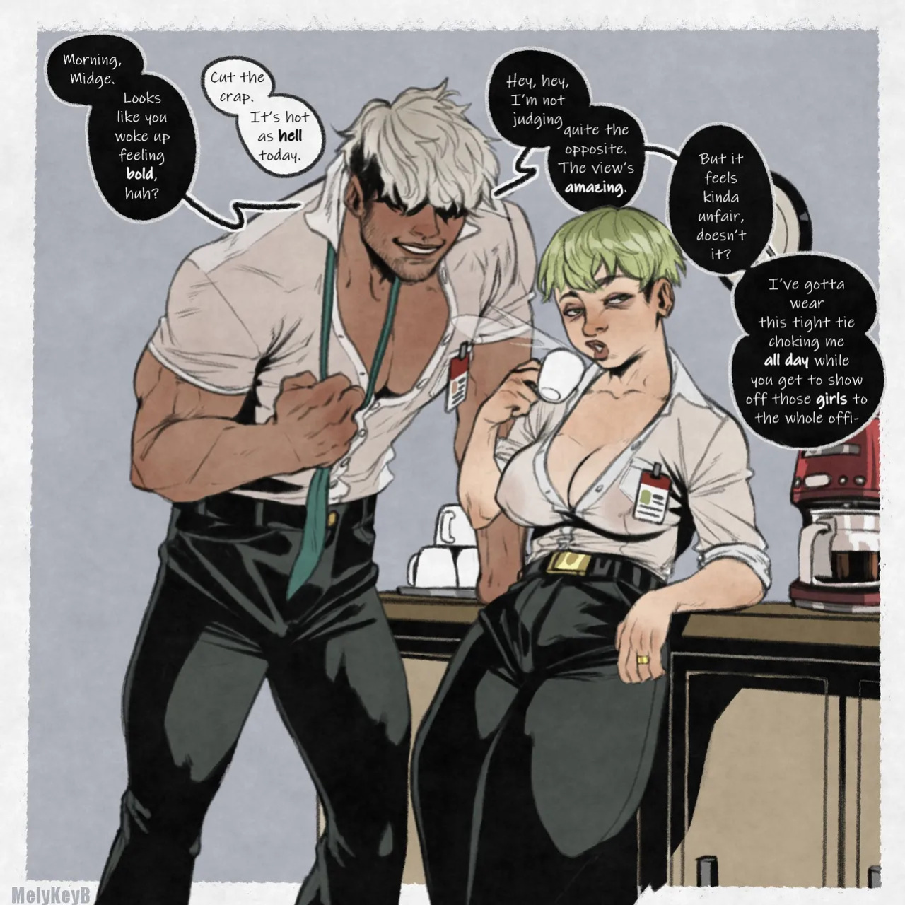 [various] I am Ringo Midori's Work Husband (OCs by C00MBRAIN)