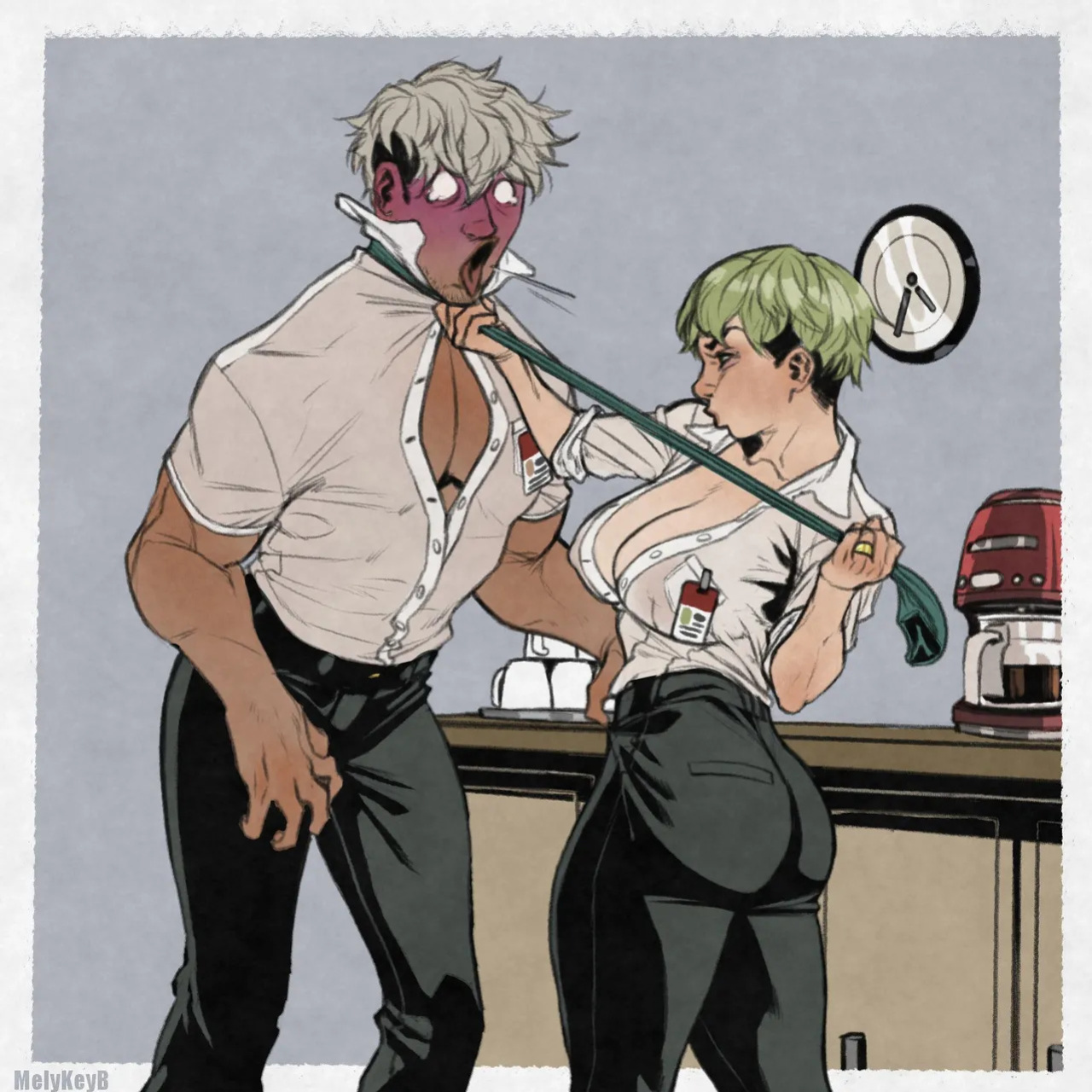 [MelyKeyB] Midori Ringo x Mako Sensuikan (for @C00MBRAIN)