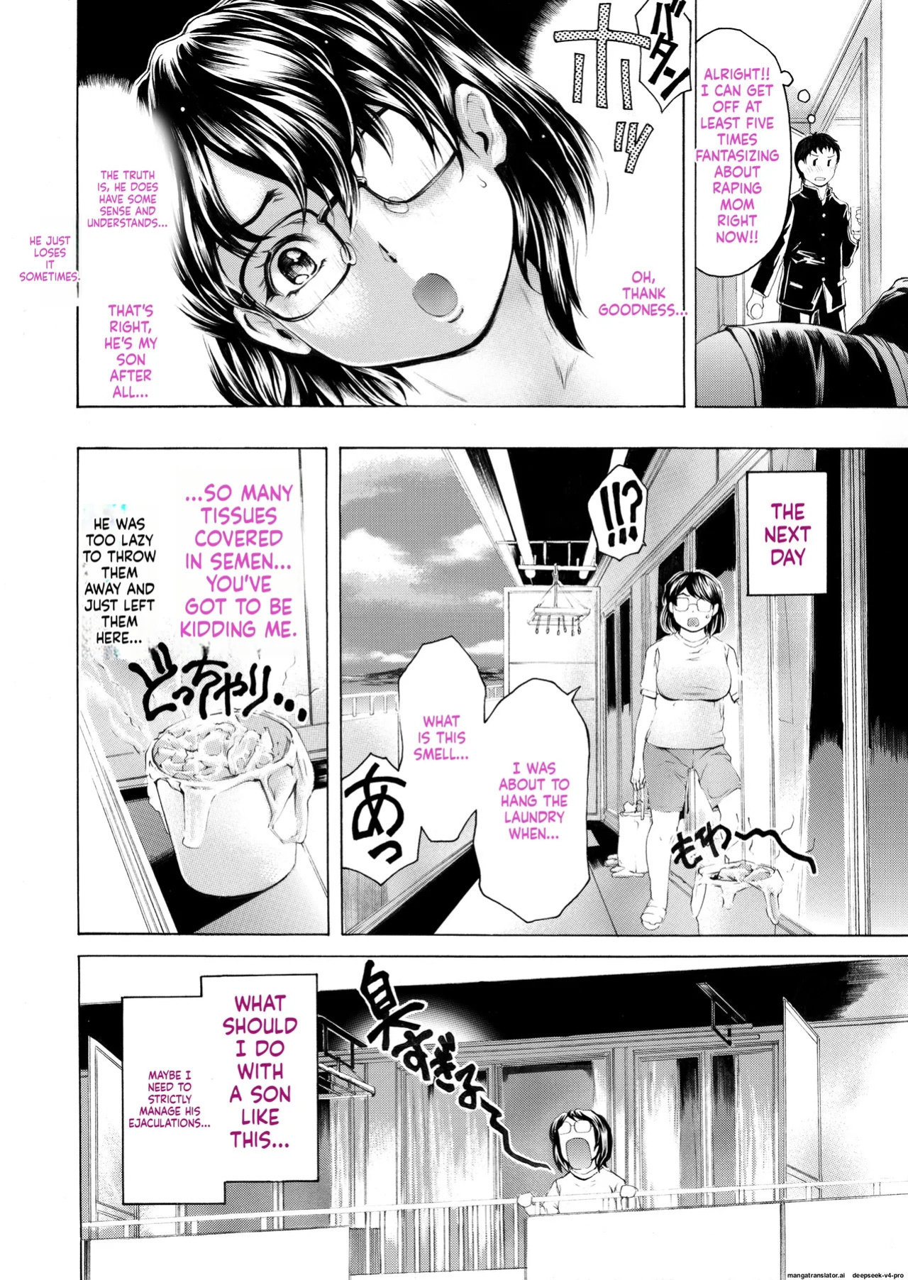 (Narita Kyousha)] Musuko ni Mainichi Shitsukoku Semararete, Shikatanaku 3-ka ni Ikkai Seiyoku Shori Shite Yattemasu
