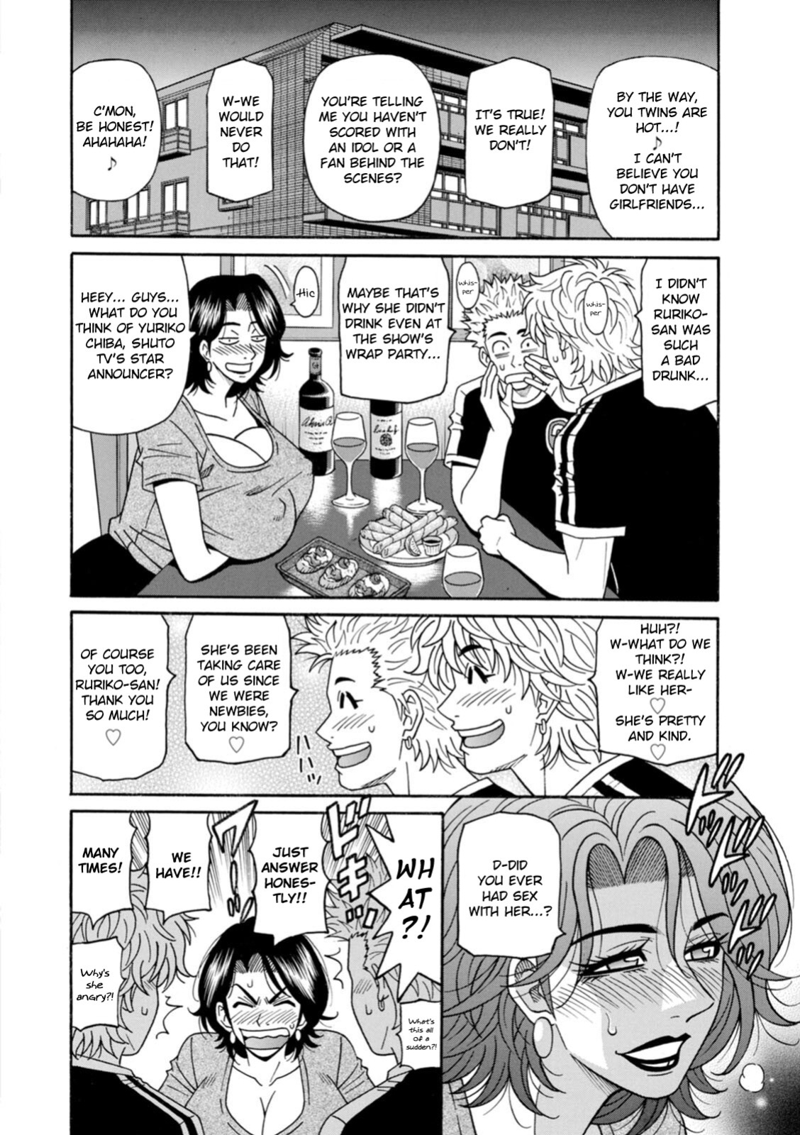 [Ozaki Akira] Miboujin Ana Ruriko no Hinichijuu - The Extraordinary Life of Widow Announcer Ruriko Ch. 1-4 [English]