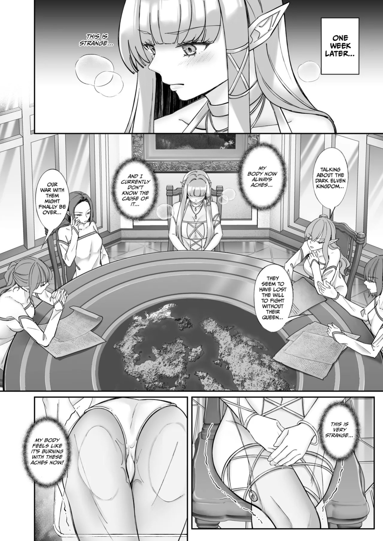 [Seika Kairaku Shoten (Chocomint)] Elf Kanraku ~Elf ni Ecchi na Inmon o Tsukete Les Ochi Saseru~ [Digital] [English]