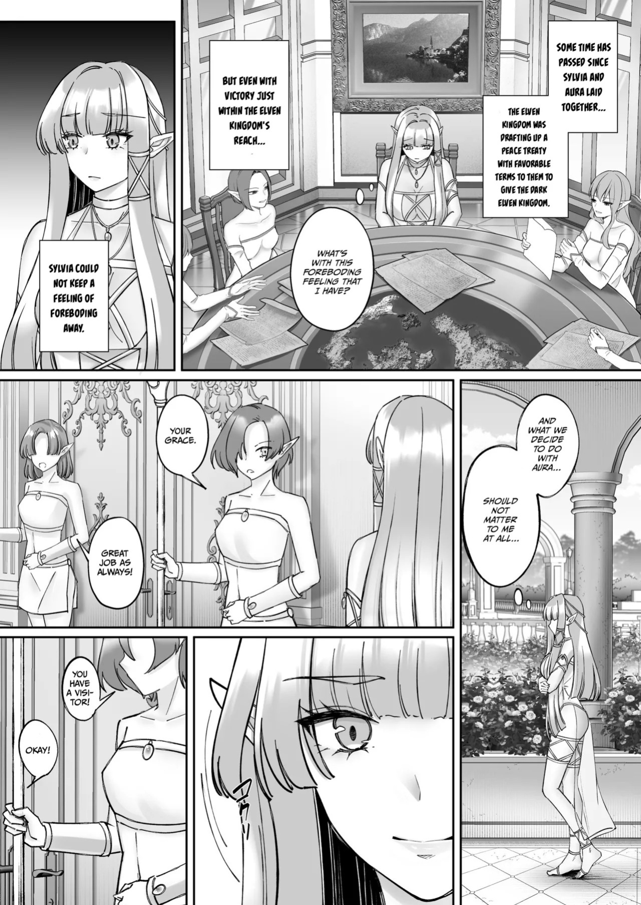 [Seika Kairaku Shoten (Chocomint)] Elf Kanraku ~Elf ni Ecchi na Inmon o Tsukete Les Ochi Saseru~ [Digital] [English]