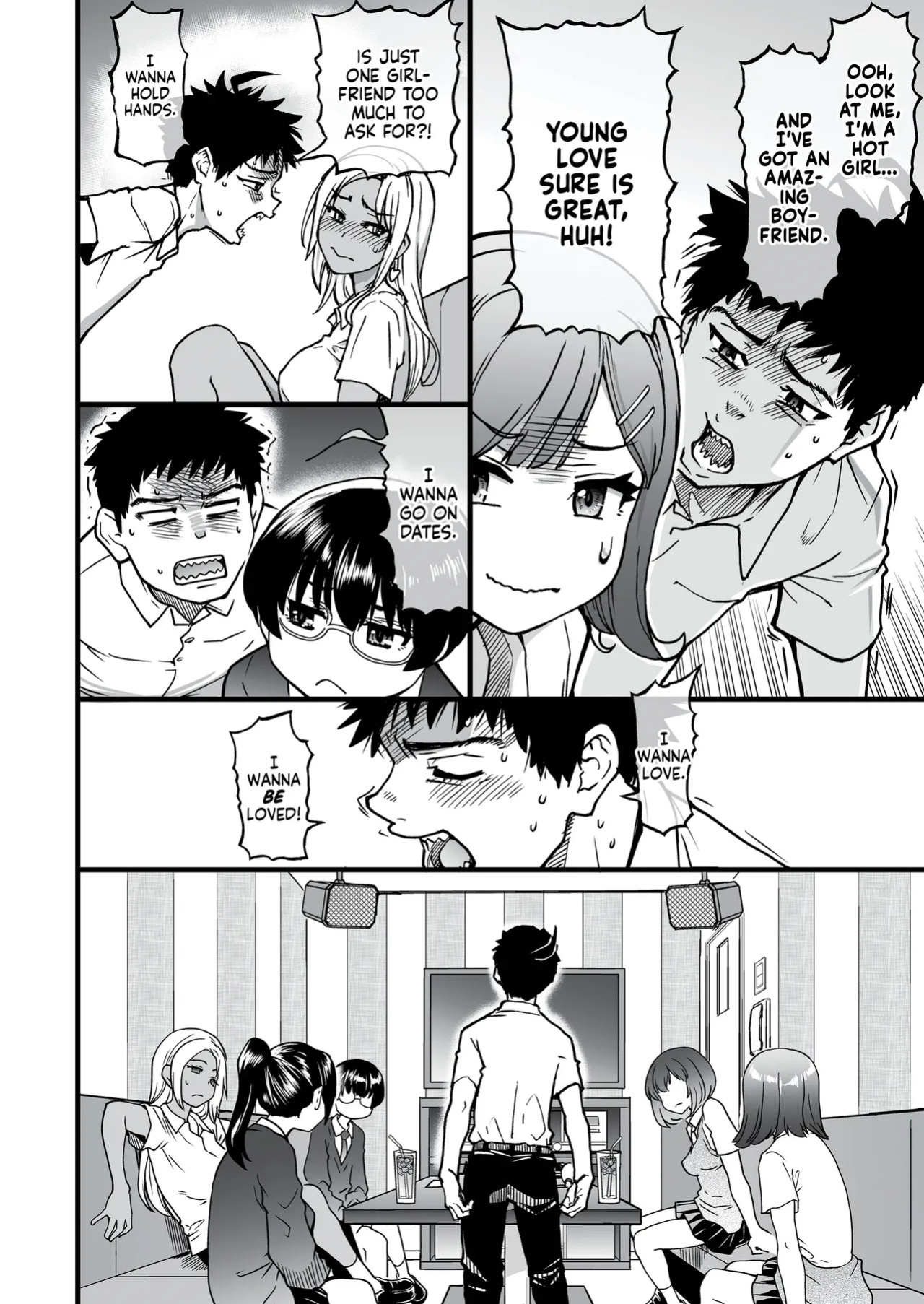 [Okina Keikaku (Shiwasu no Okina)] 100-Kai Furareta Zetsubou-teki ni Motenai Ore o Awarenda Kareshi Ari Onna Tomodachi ga Nandemo Eroi Koto Yarasete Kureta!! | Pity Party in My Pants [English] [J18] [Decensored] [Digital]