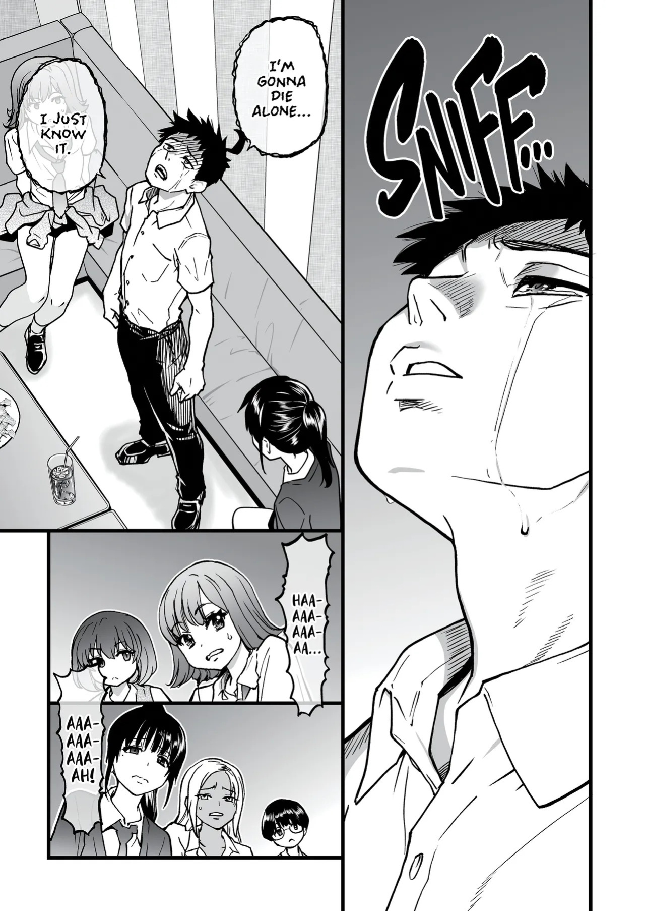 [Okina Keikaku (Shiwasu no Okina)] 100-Kai Furareta Zetsubou-teki ni Motenai Ore o Awarenda Kareshi Ari Onna Tomodachi ga Nandemo Eroi Koto Yarasete Kureta!! | Pity Party in My Pants [English] [J18] [Decensored] [Digital]