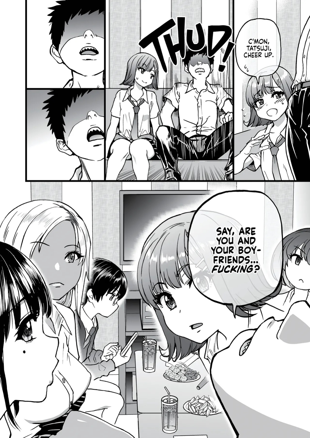 [Okina Keikaku (Shiwasu no Okina)] 100-Kai Furareta Zetsubou-teki ni Motenai Ore o Awarenda Kareshi Ari Onna Tomodachi ga Nandemo Eroi Koto Yarasete Kureta!! | Pity Party in My Pants [English] [J18] [Decensored] [Digital]