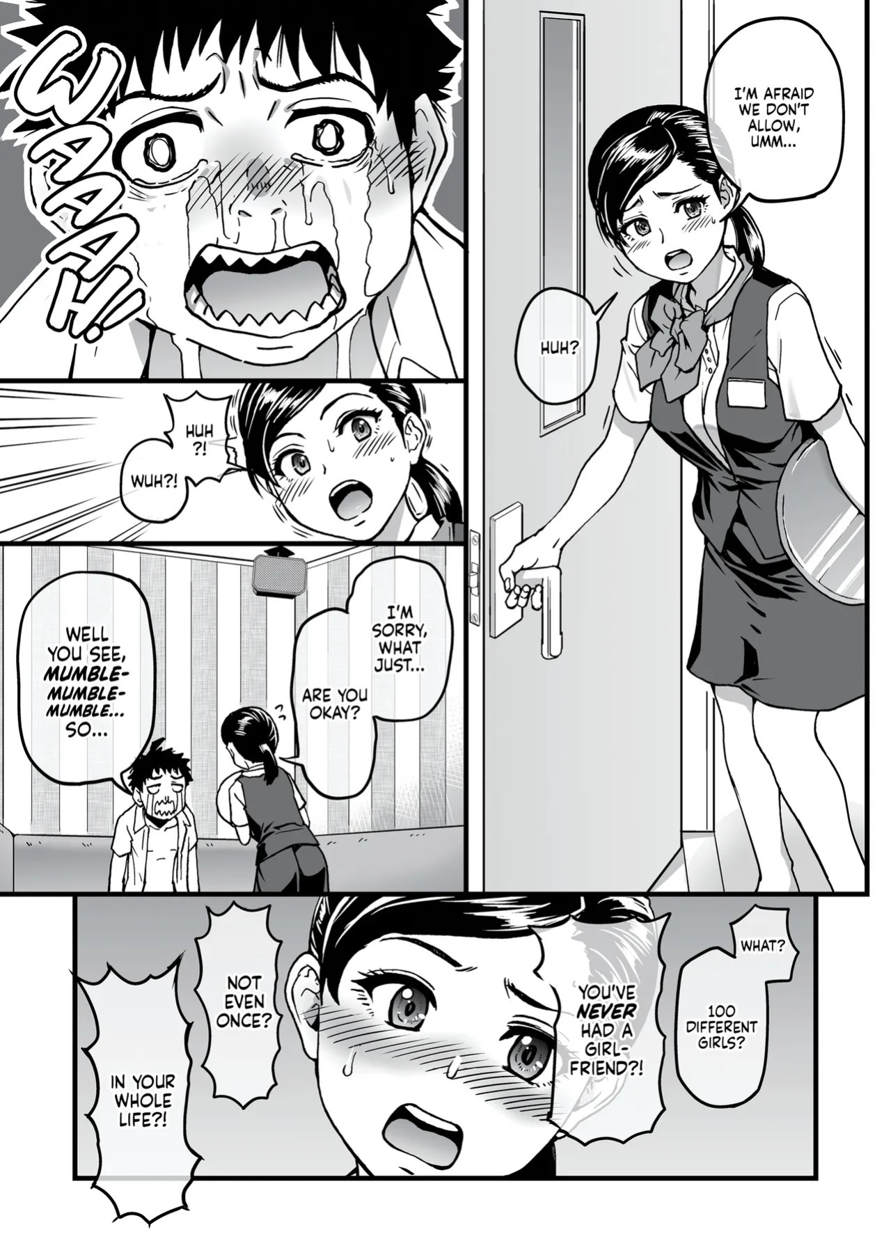 [Okina Keikaku (Shiwasu no Okina)] 100-Kai Furareta Zetsubou-teki ni Motenai Ore o Awarenda Kareshi Ari Onna Tomodachi ga Nandemo Eroi Koto Yarasete Kureta!! | Pity Party in My Pants [English] [J18] [Decensored] [Digital]