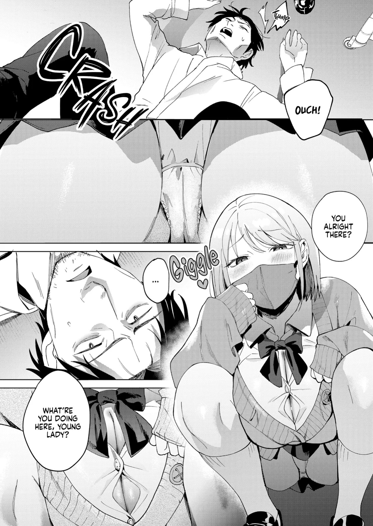 [Manmaya (Same Manma)] Jinsei Shuuryou 5-byou Mae Nazo JK ni Kuwareru | Five Seconds Before I Died [English] [J18] [Decensored] [Digital]