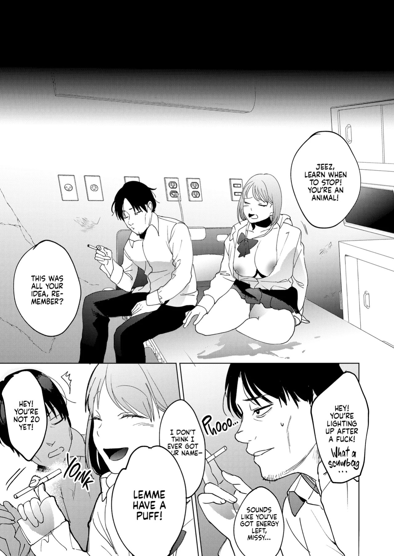 [Manmaya (Same Manma)] Jinsei Shuuryou 5-byou Mae Nazo JK ni Kuwareru | Five Seconds Before I Died [English] [J18] [Decensored] [Digital]