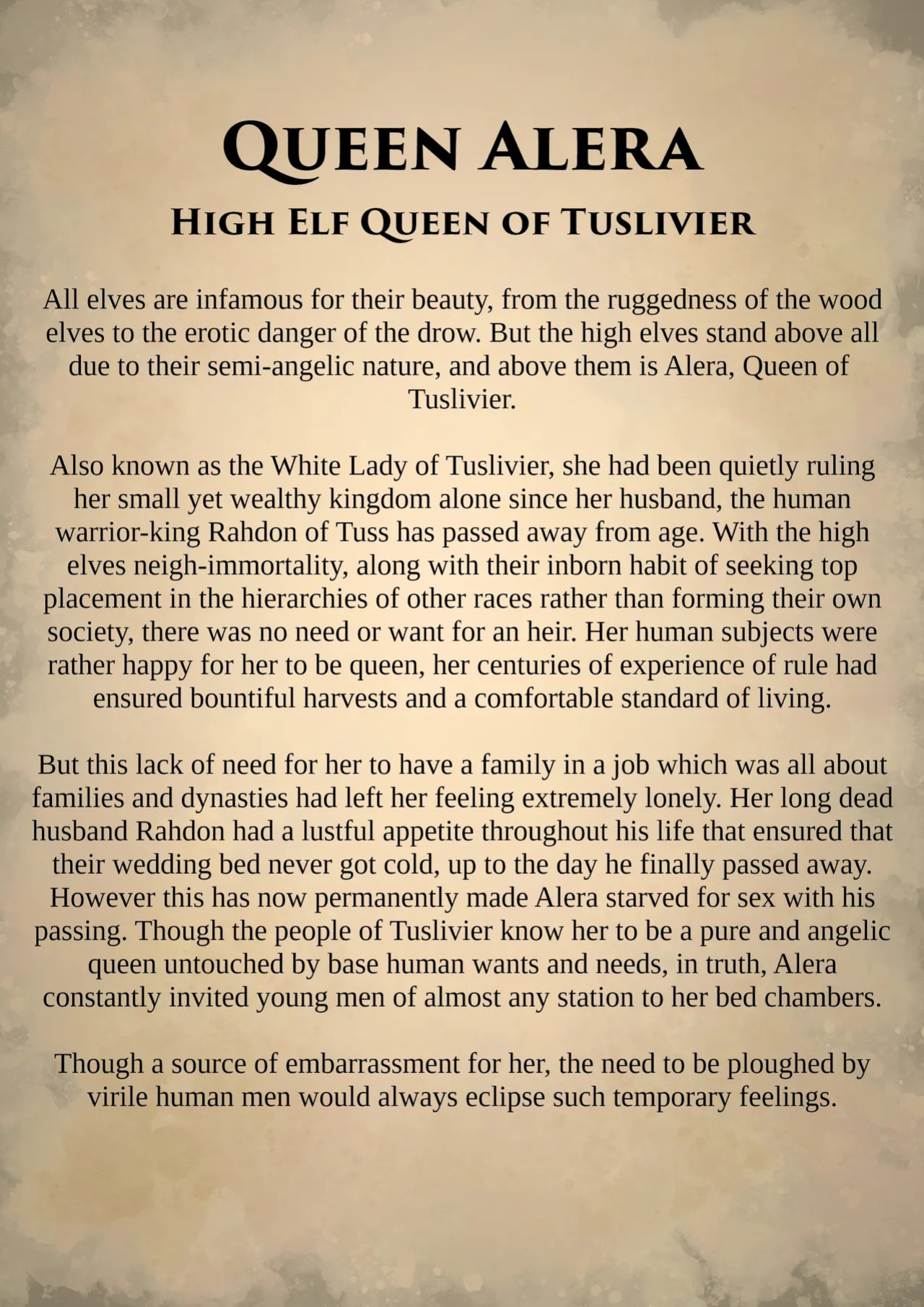 [SexualYeti | XenoTiddyBot] Dungeons of Depravity: Queen Alera ￨ Sirena ￨ Teresa