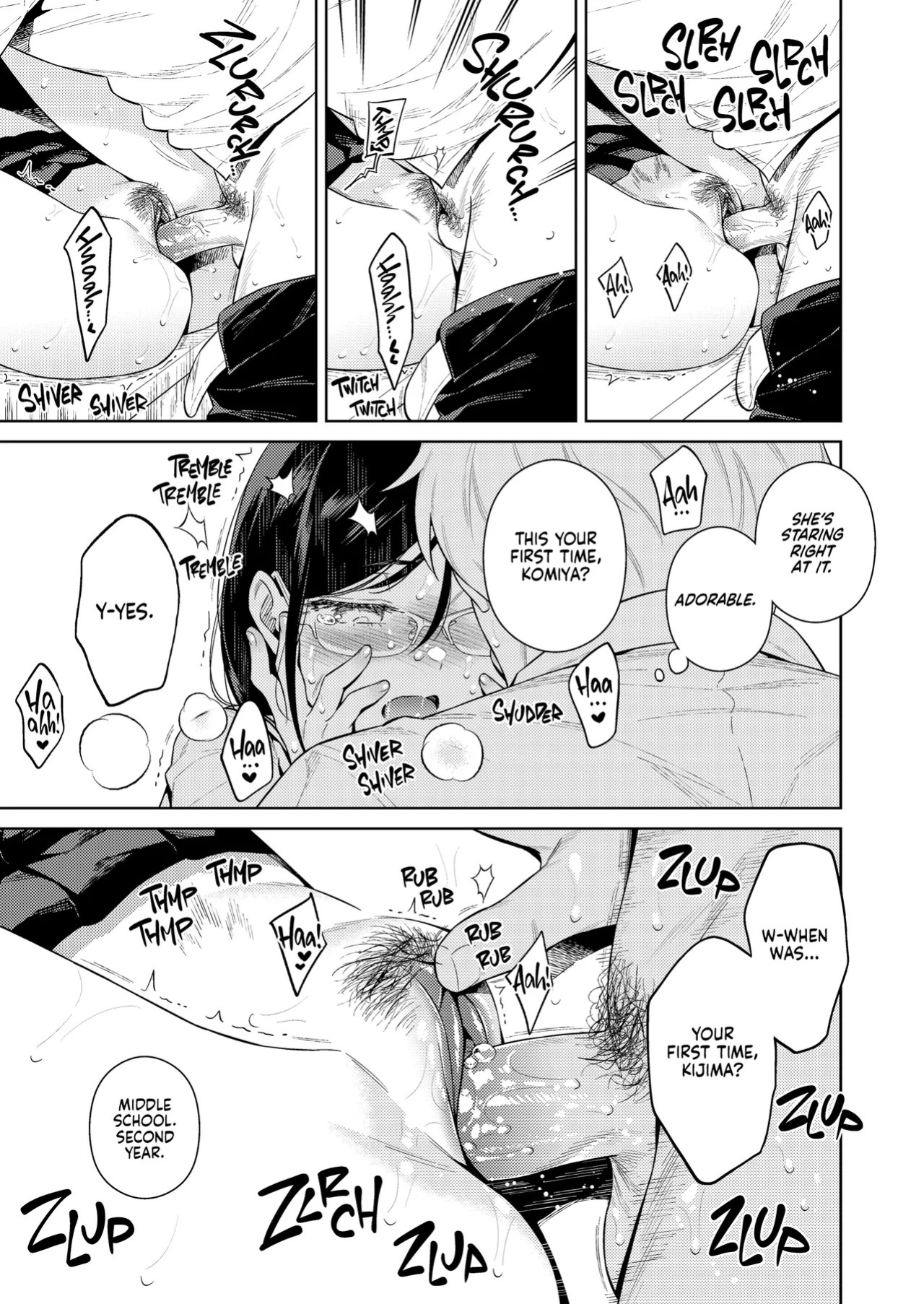 [2JIMUSUBI (Ohno Kanae)] Toshoshitsu no Kedamono-tachi | Library Beasts [English] [J18] [Decensored] [Digital]
