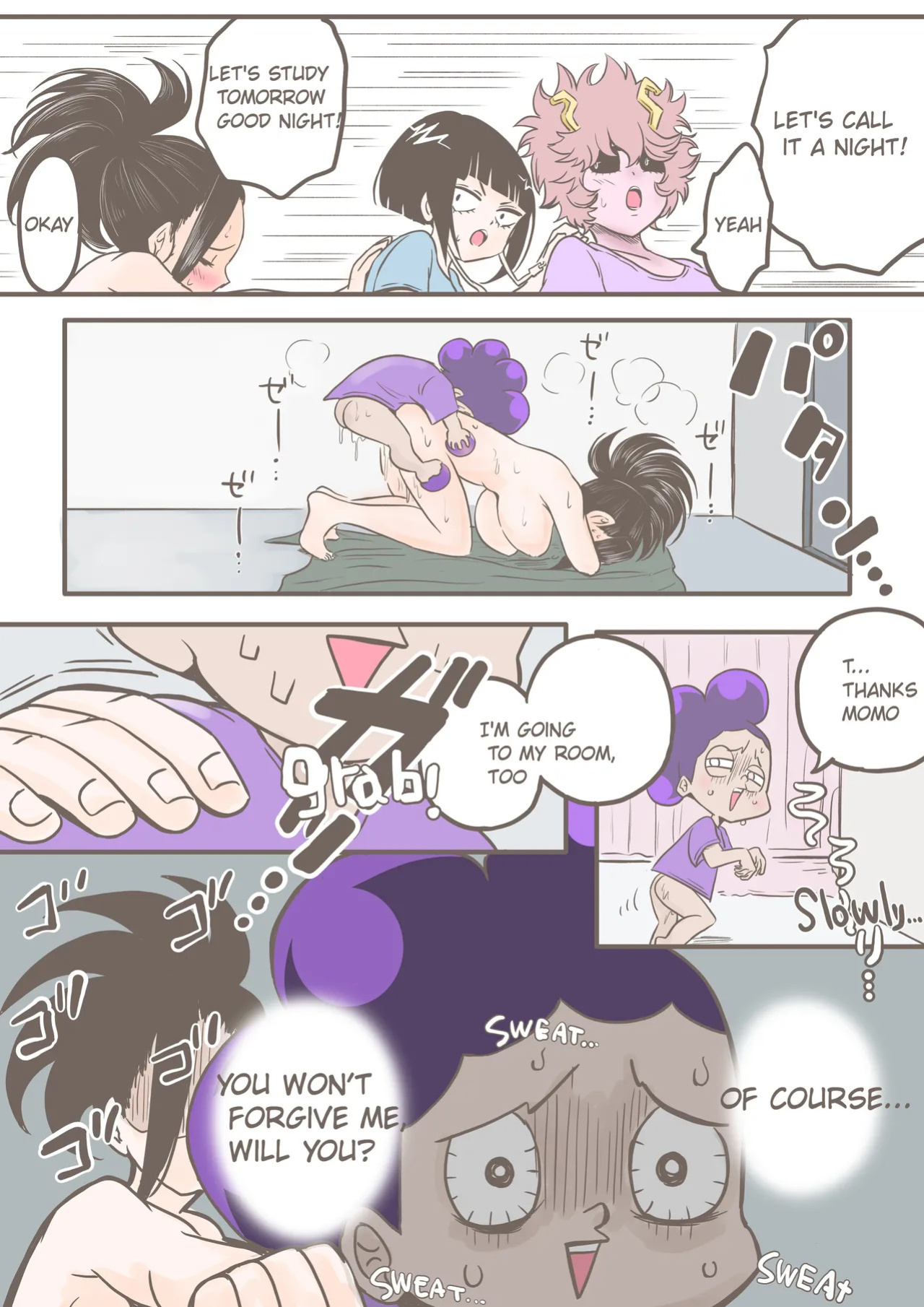 Mineta x Yaoyorozu [Dive into the Girls' Dormitory!!]
