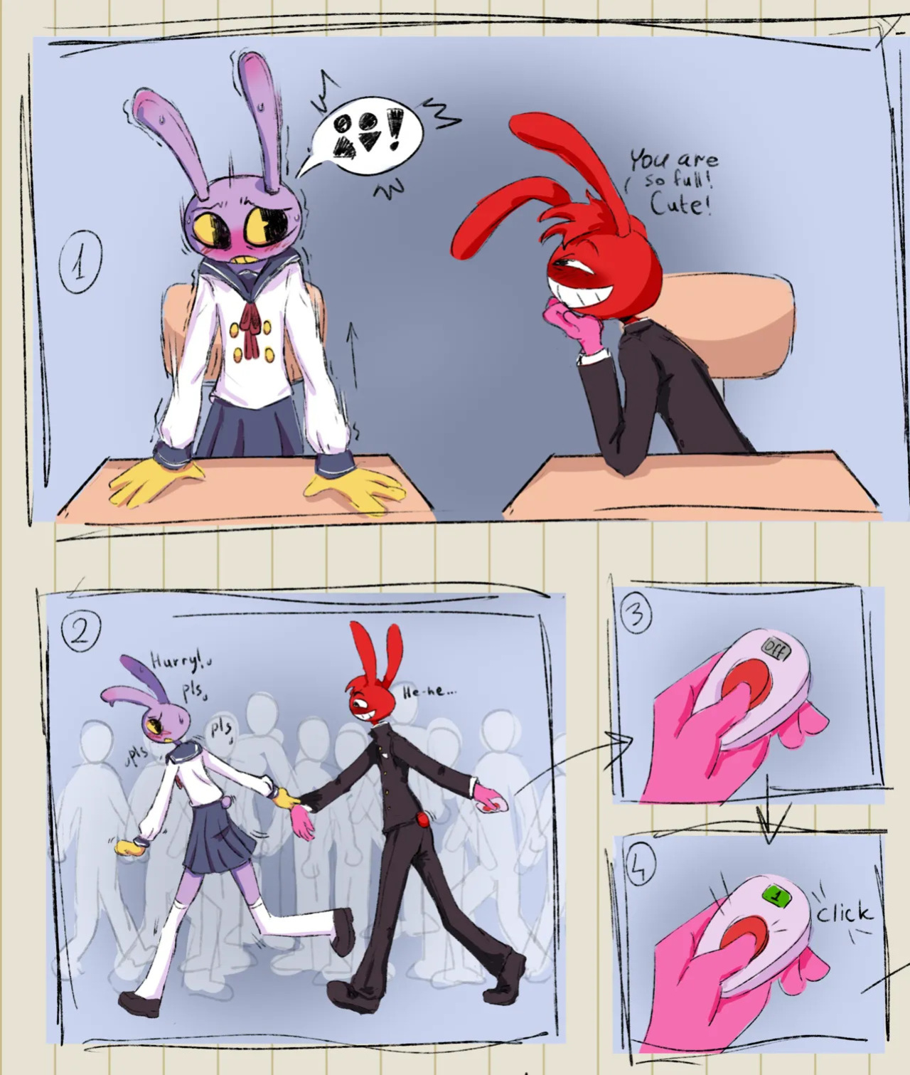 [HornyFudge] Jax X Thomas omorashi comic (The Amazing Digital Circus)