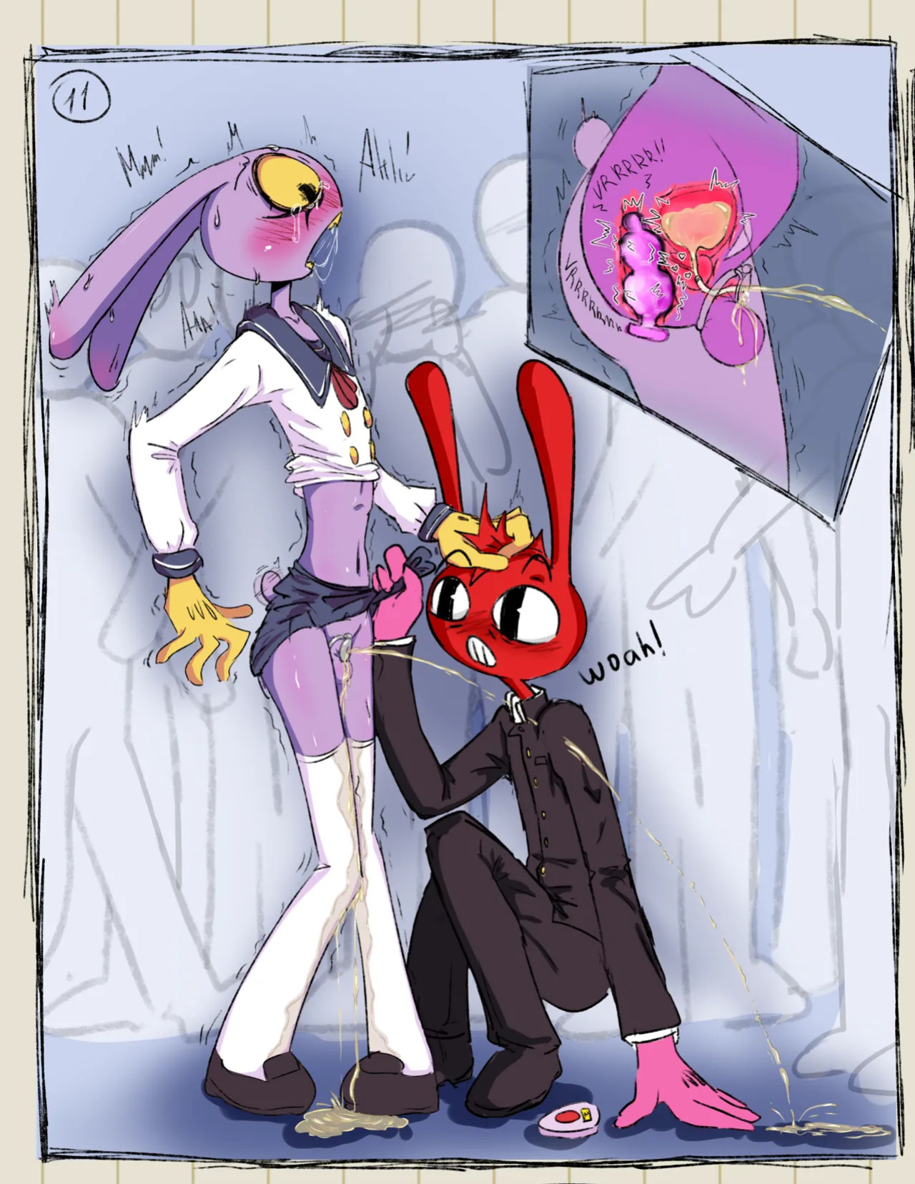[HornyFudge] Jax X Thomas omorashi comic (The Amazing Digital Circus)