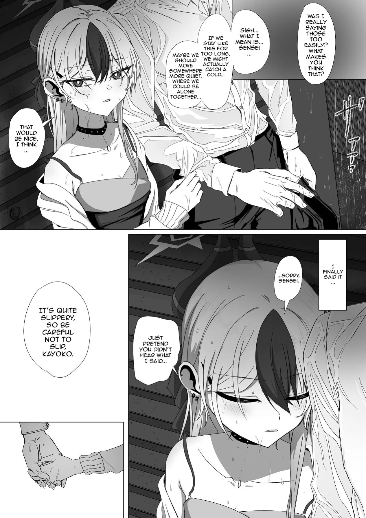 [R.G.B Babaroa (R.G.B)] Kayoko to Ama Ya wo Koeru | Into the Sweet Night With Kayoko (Blue Archive) [English] [DeppoTL]