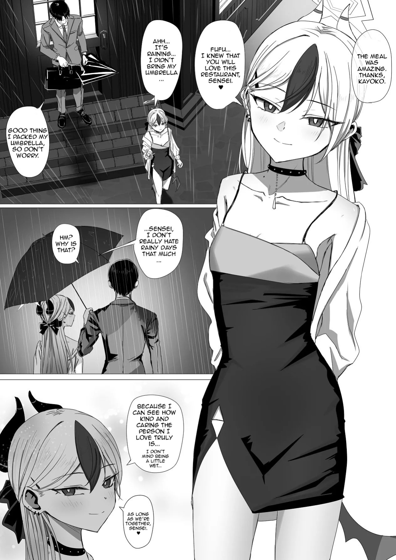 [R.G.B Babaroa (R.G.B)] Kayoko to Ama Ya wo Koeru | Into the Sweet Night With Kayoko (Blue Archive) [English] [DeppoTL]