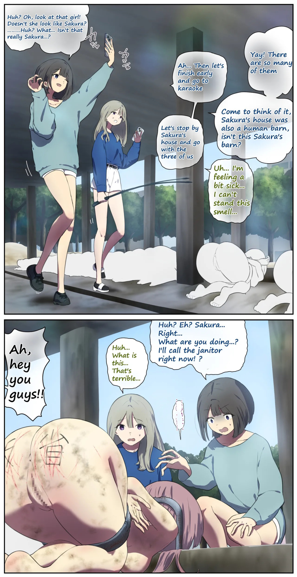 A life in the barn as punishment for a delinquent girl who has been spoiled until now