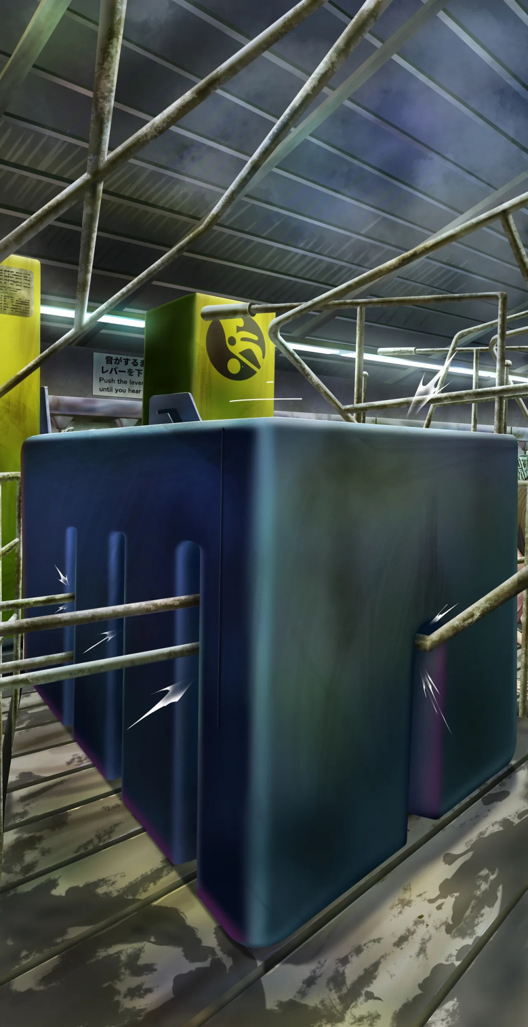 I tried going into a stall during a tour of the livestock barn