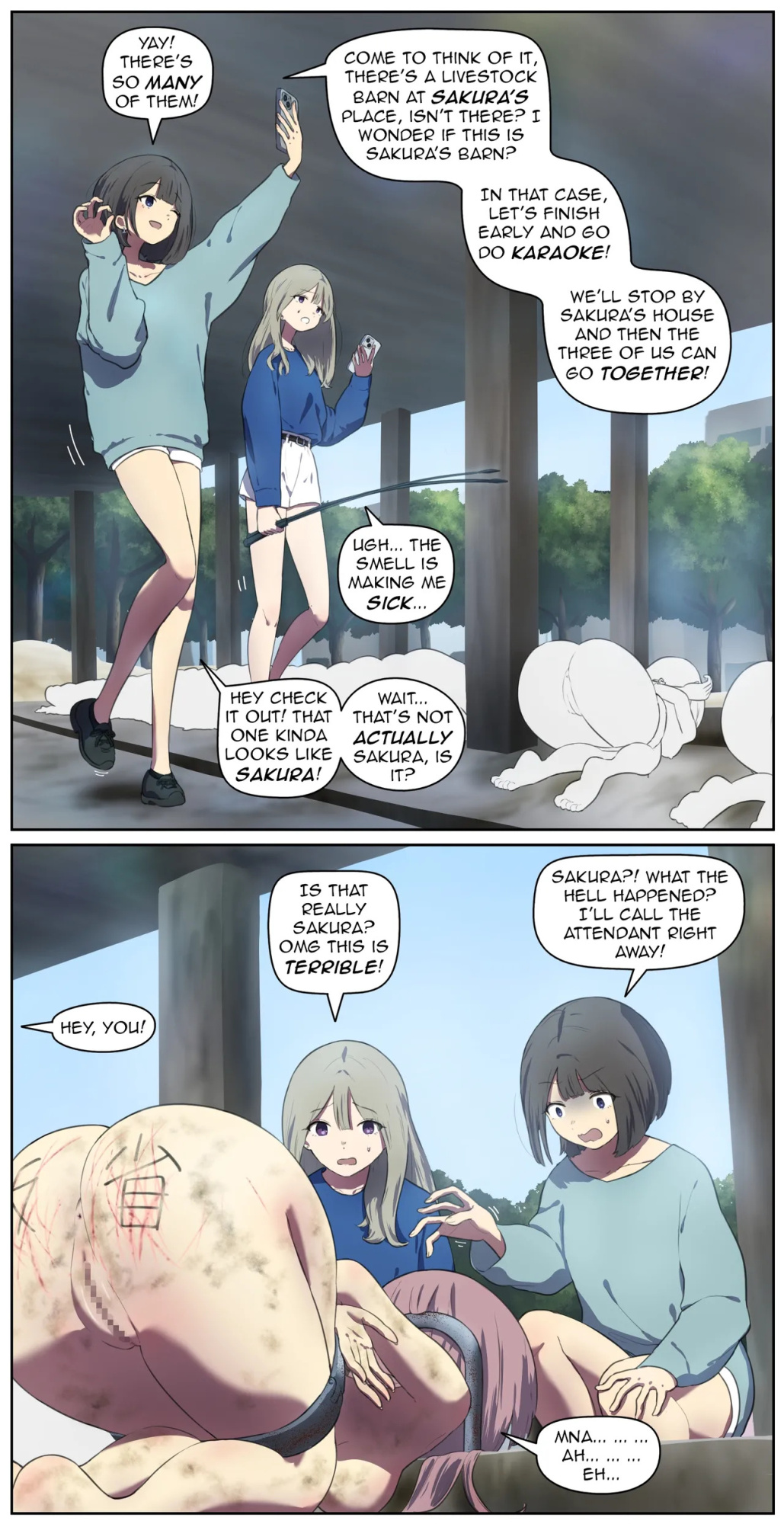 A life in the barn as punishment for a delinquent girl who has been spoiled until now【Translated by kochakaden】