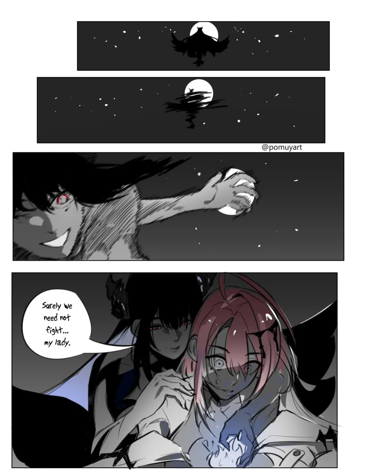 [Pomuya] Bloodraven (Nerissa Ravencroft x Elizabeth Rose Bloodflame) (Hololive)