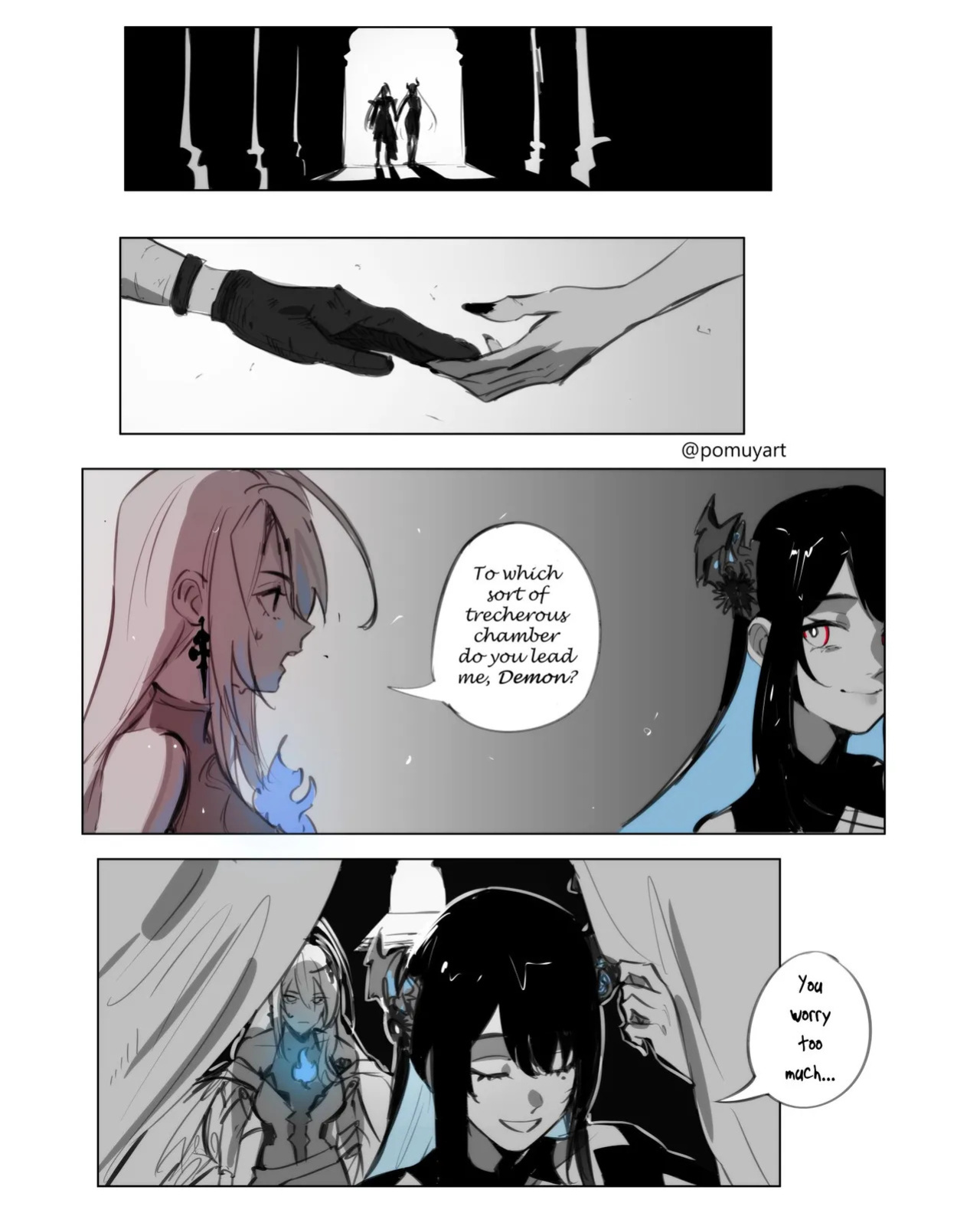 [Pomuya] Bloodraven (Nerissa Ravencroft x Elizabeth Rose Bloodflame) (Hololive)
