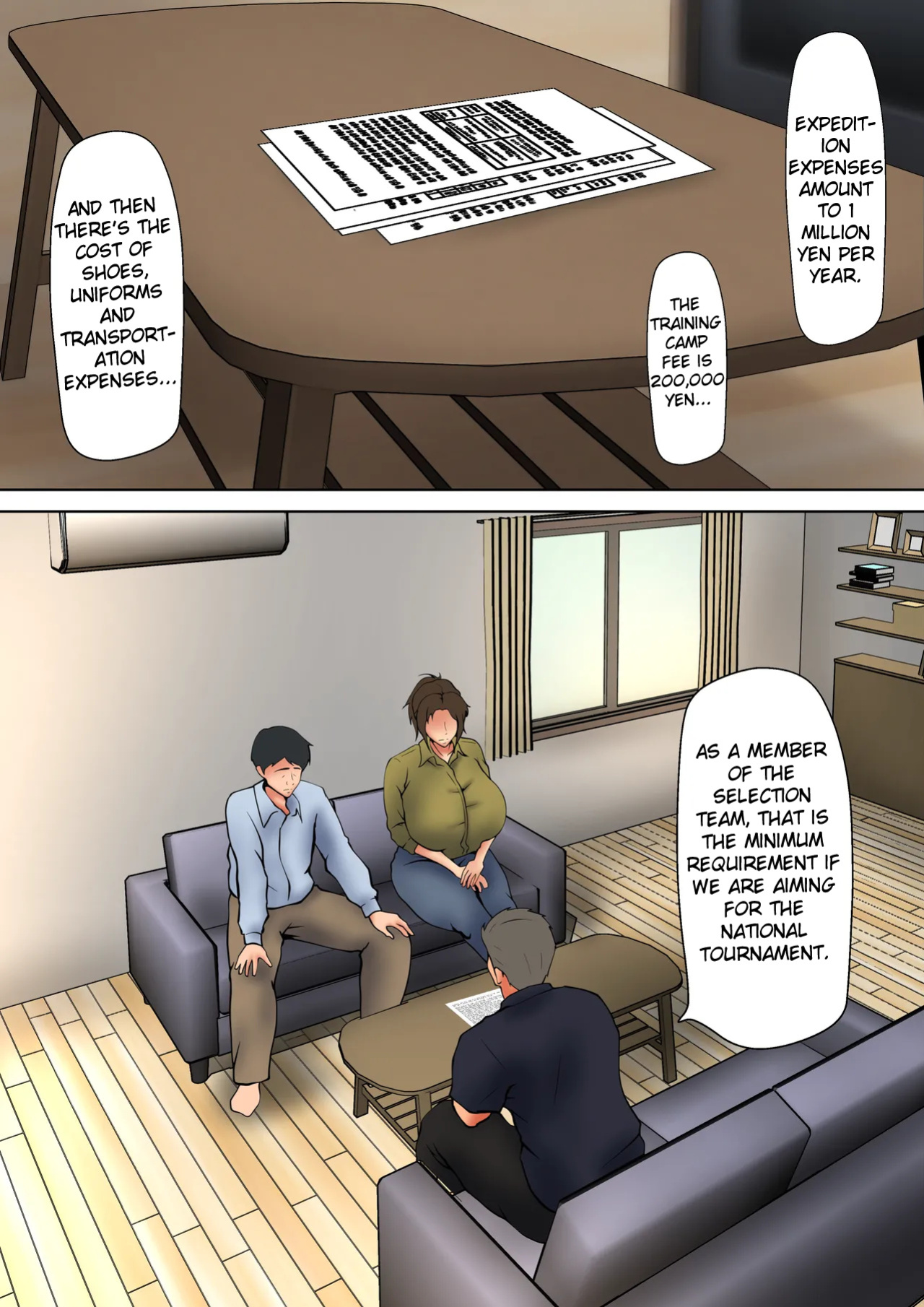 [Pentacle (Shimipan)] A Married Woman Who Chose to Be Embraced for The Sake of Her Daughter - A Night Sanctioned by Her Husband Part 1+2 [English]