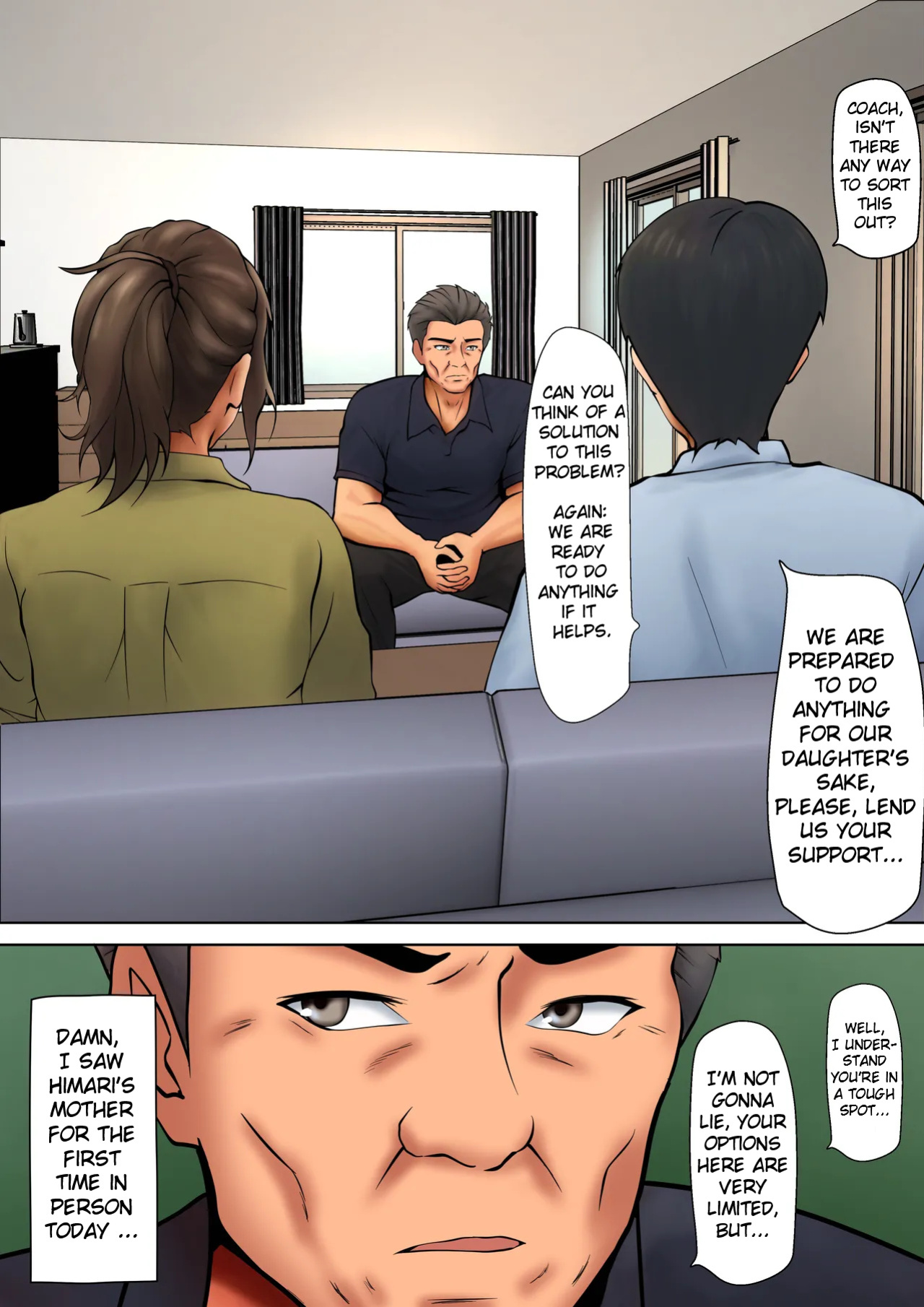 [Pentacle (Shimipan)] A Married Woman Who Chose to Be Embraced for The Sake of Her Daughter - A Night Sanctioned by Her Husband Part 1+2 [English]