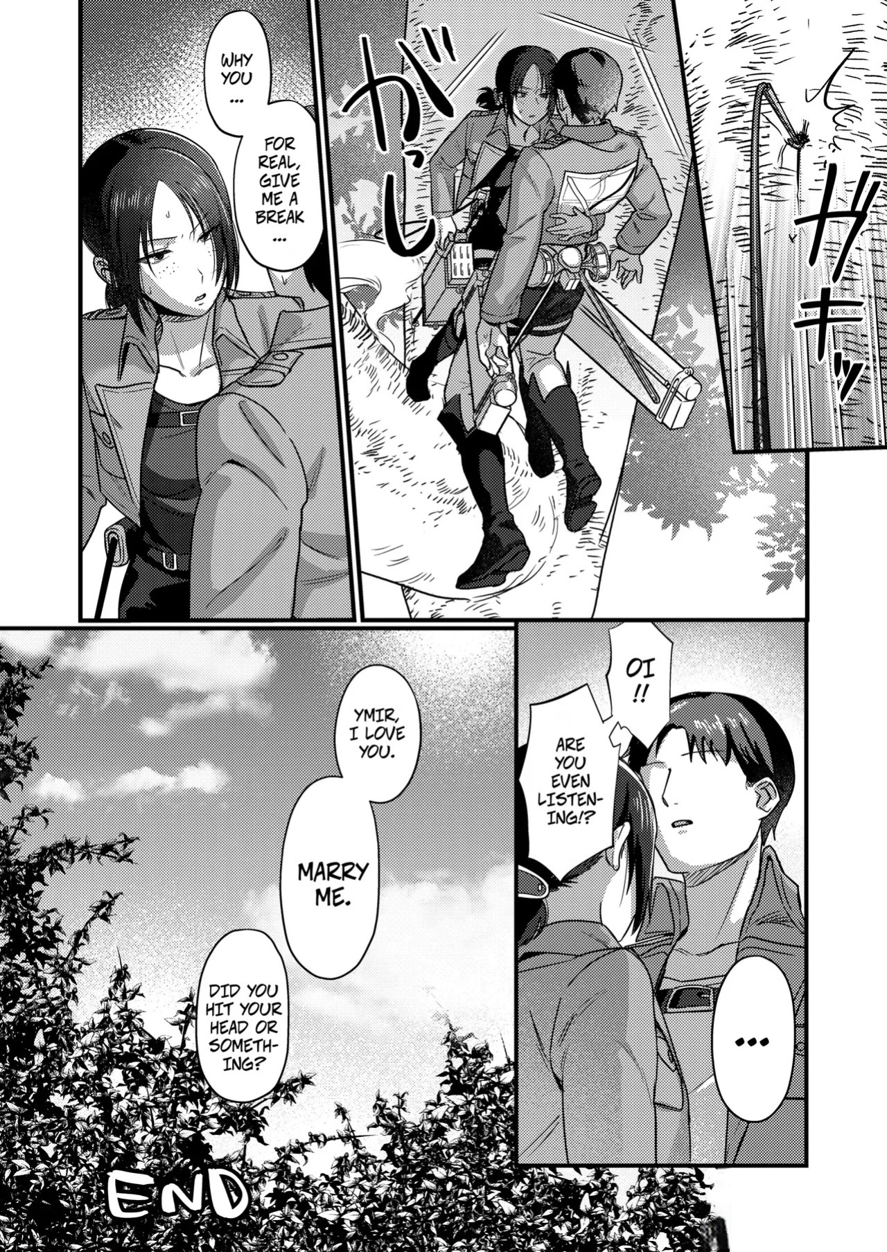 [Natsu no Seikatsu (Piiyoshi, LEXI)] I Love You Ymir, Marry Me! -- Ymir Suki da Kekkon shite Kure (Shingeki no Kyojin) [Digital]