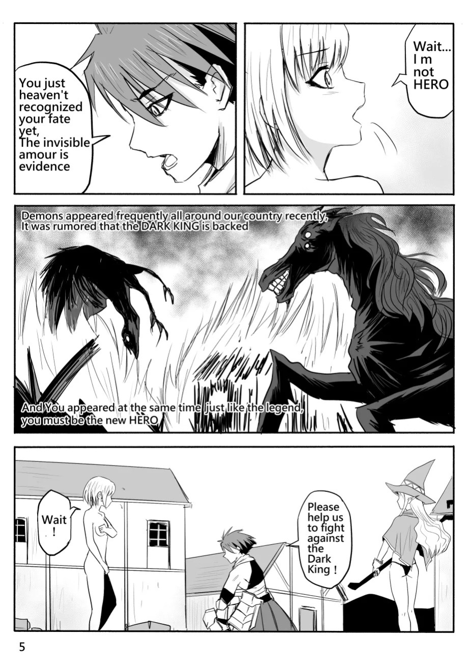 [Zhen! DC] The Naked Hero - Adventure in Another World [English]