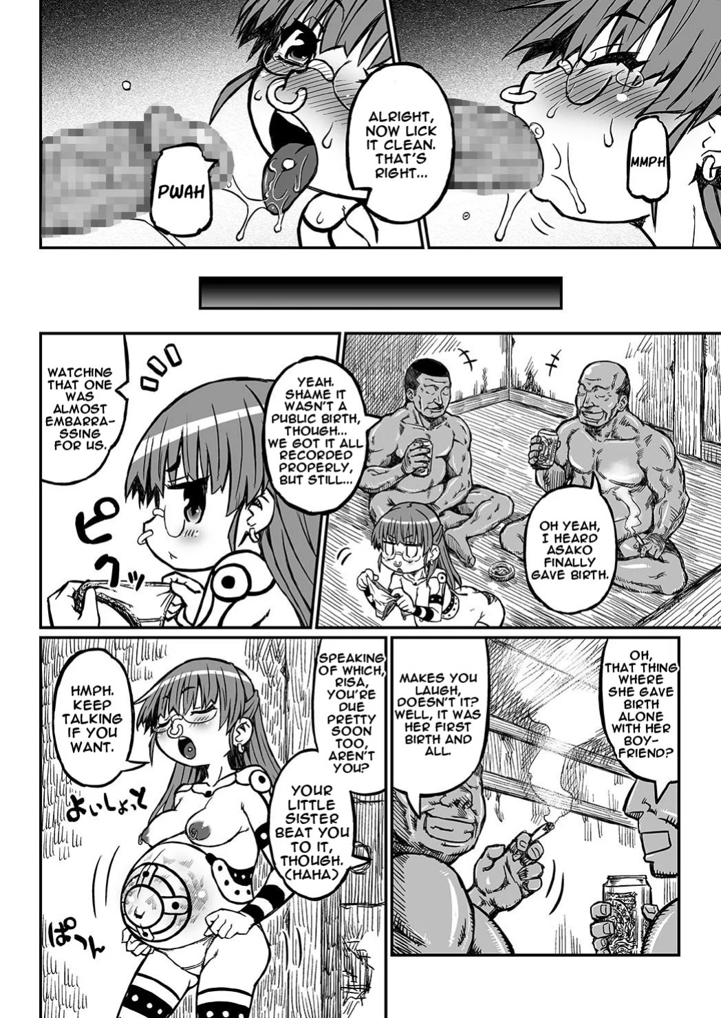[Domestic animals (Murasame Maru)] Her Belly is Huge!! Pregnant Risa’s Delivery [Digital] [English]
