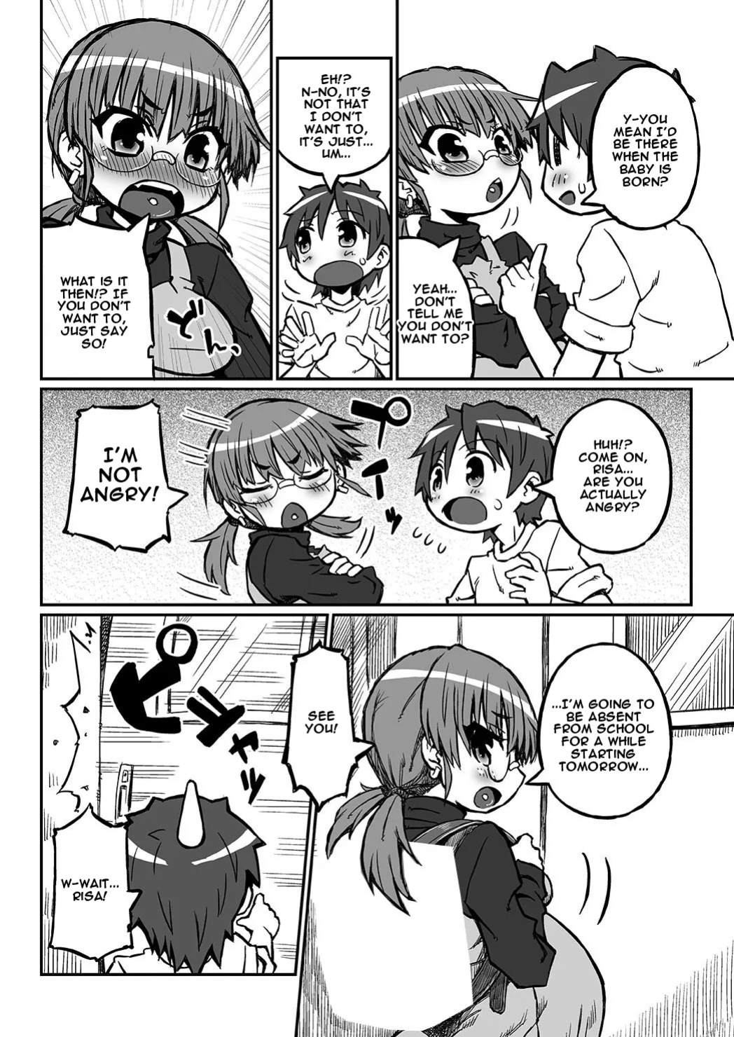 [Domestic animals (Murasame Maru)] Her Belly is Huge!! Pregnant Risa’s Delivery [Digital] [English]