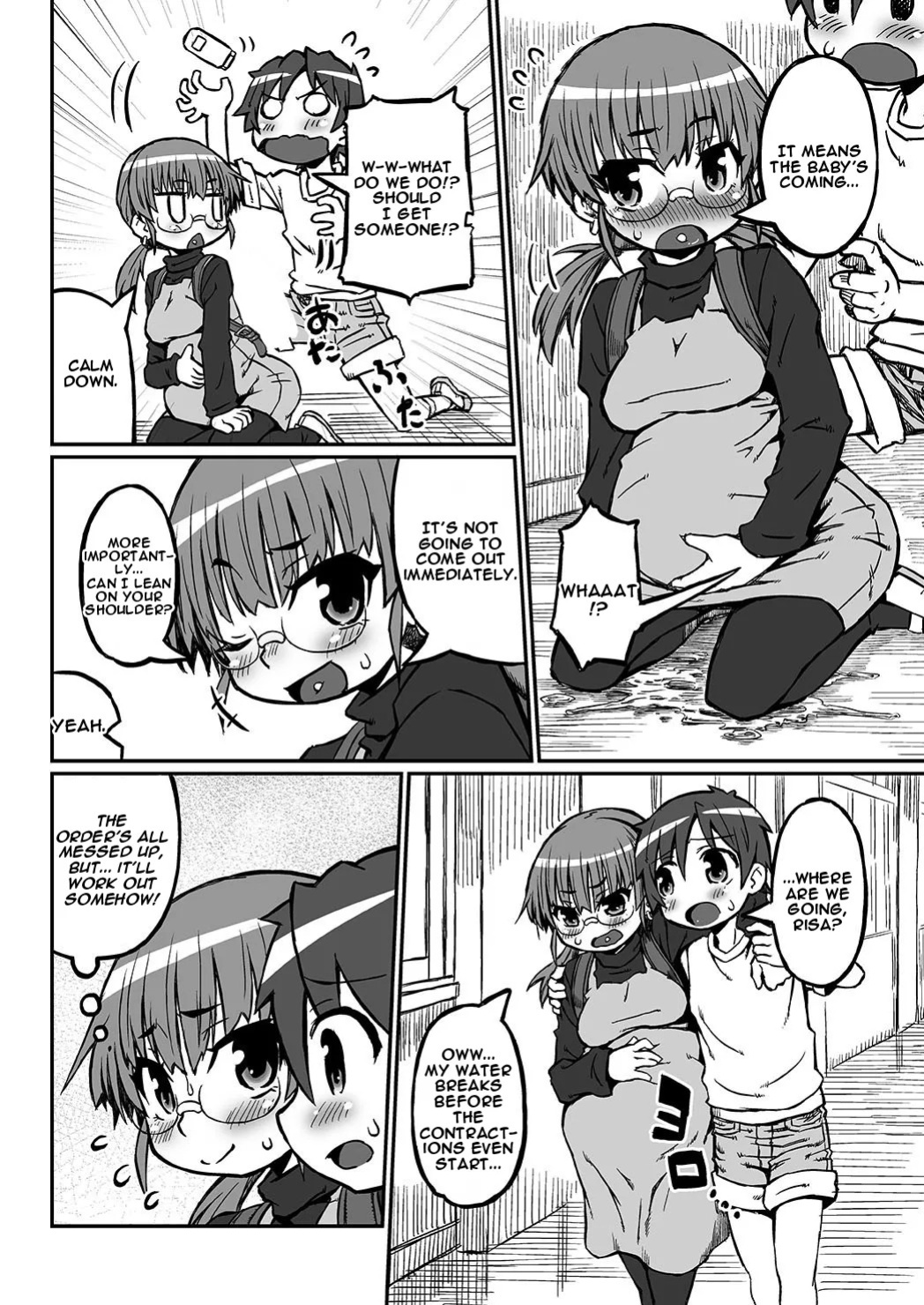 [Domestic animals (Murasame Maru)] Her Belly is Huge!! Pregnant Risa’s Delivery [Digital] [English]