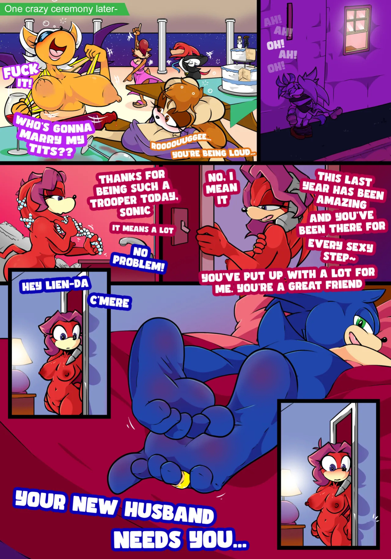 [TinyDevilHorns] Sonic... I want to Marry your Feet!