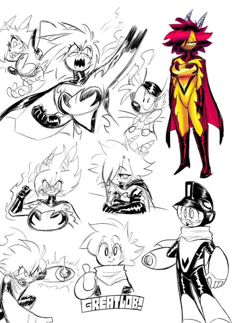 Theguywhodrawsalot characters