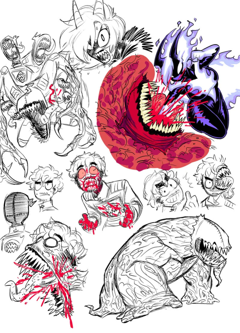 Theguywhodrawsalot characters