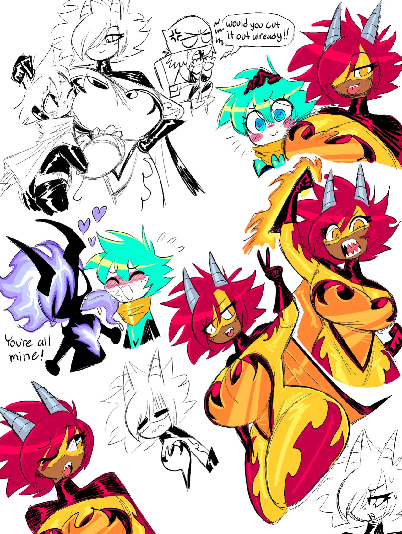 Theguywhodrawsalot characters