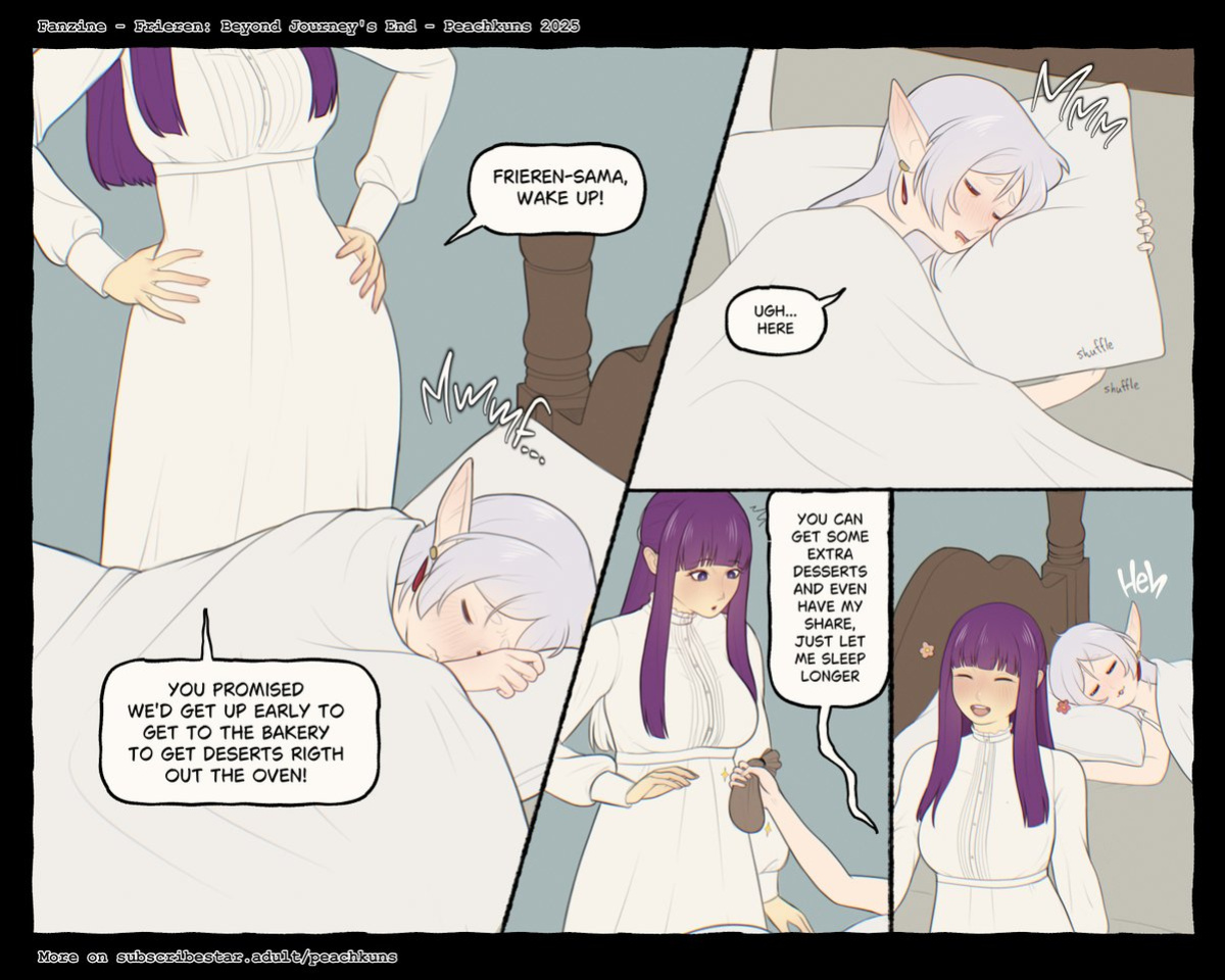 [Peachkuns] The real reason Frieren likes sleeping in ???????? (Frieren: Beyond Journey's End)