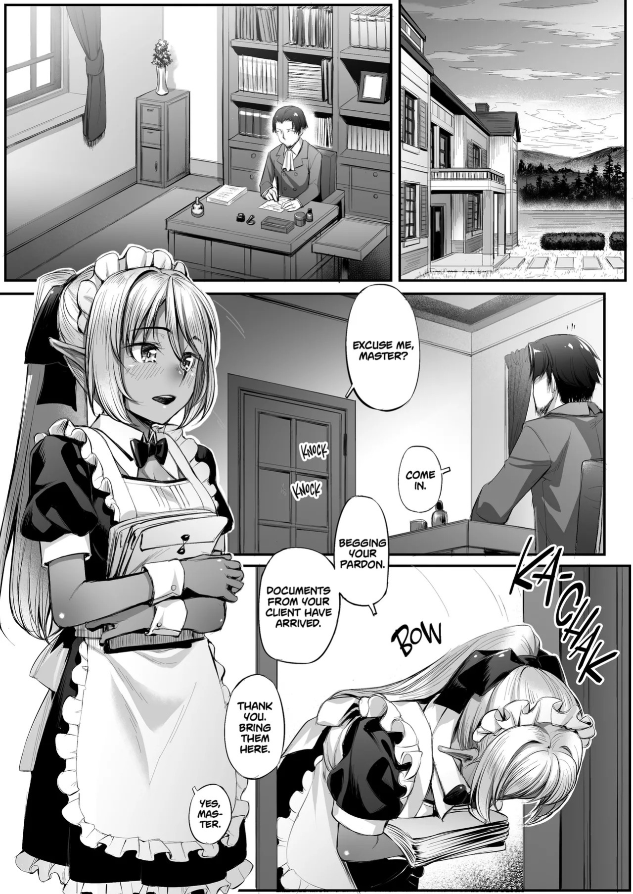 [Area14 (Kasei)] Maid-san to no Seikatsu | Life With a Dark Elf Maid [English] [J18] [Decensored] [Digital]