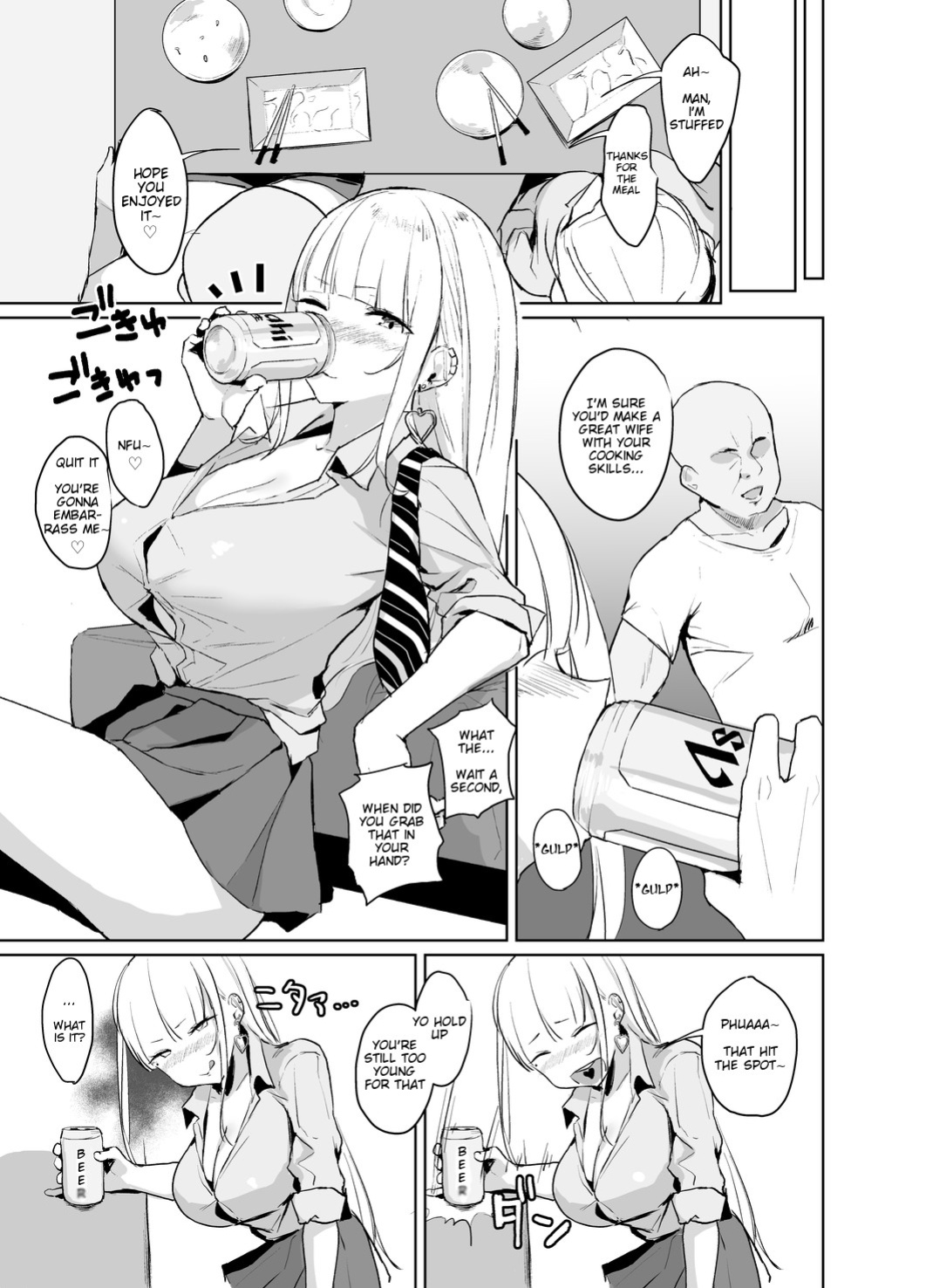 [EROTOMANIA (Nanae)] Ecchi na Gal JK ga Kyokon Zetsurin Oji-san to Pakoru Yatsu. [English] [Nisor] [Decensored] [Digital]
